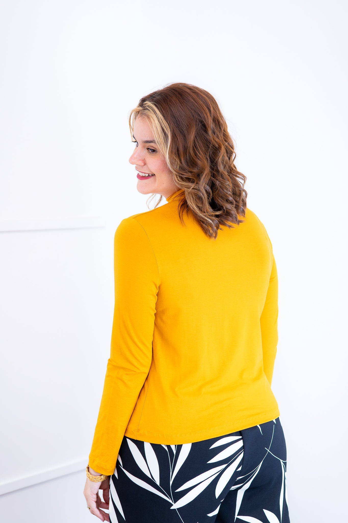 Blusa Donna - Manga longa com Golinha - Bazar Online