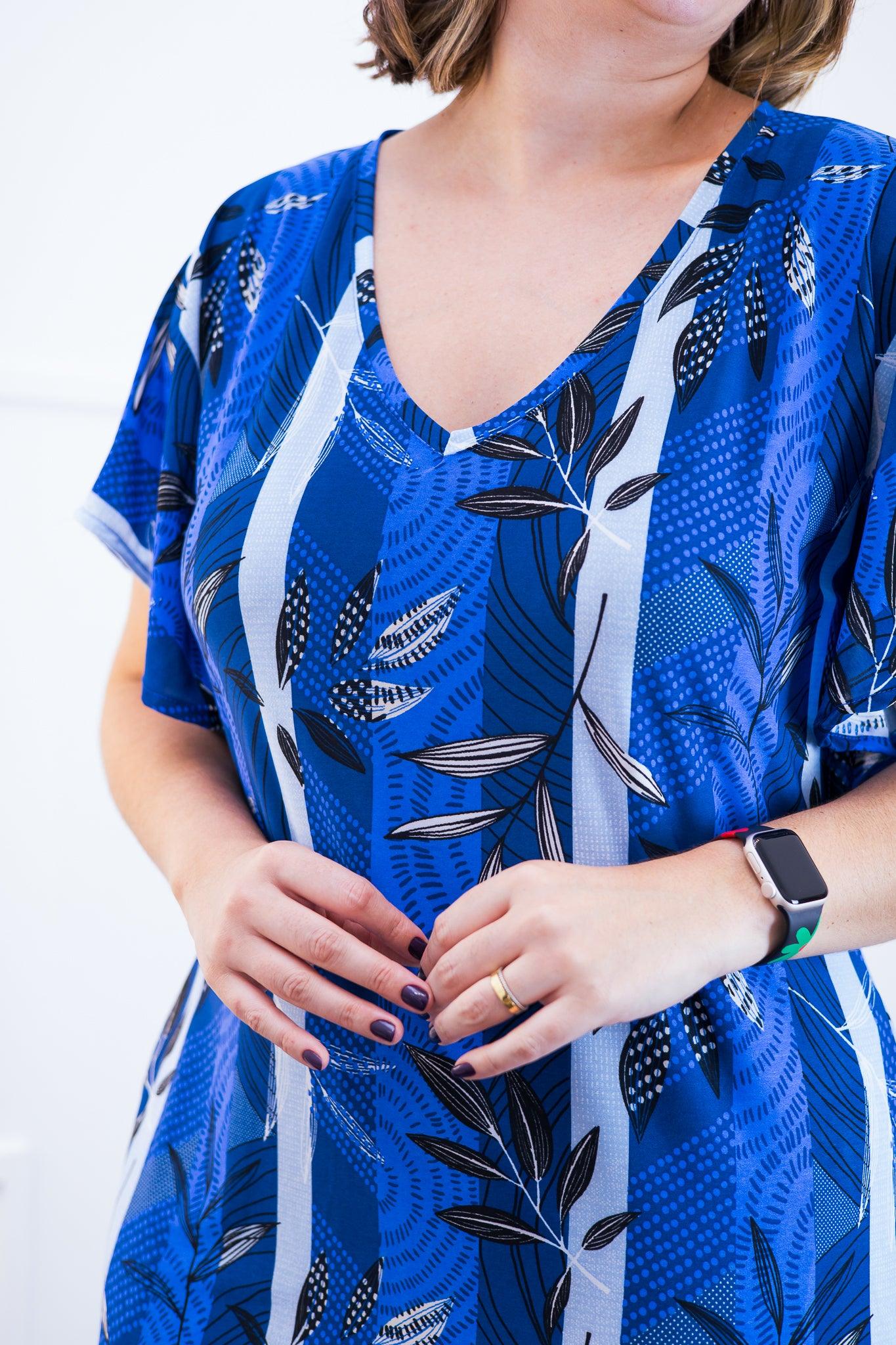 Vestido Helena - Malha Confort Manga Morcego - Bazar Online