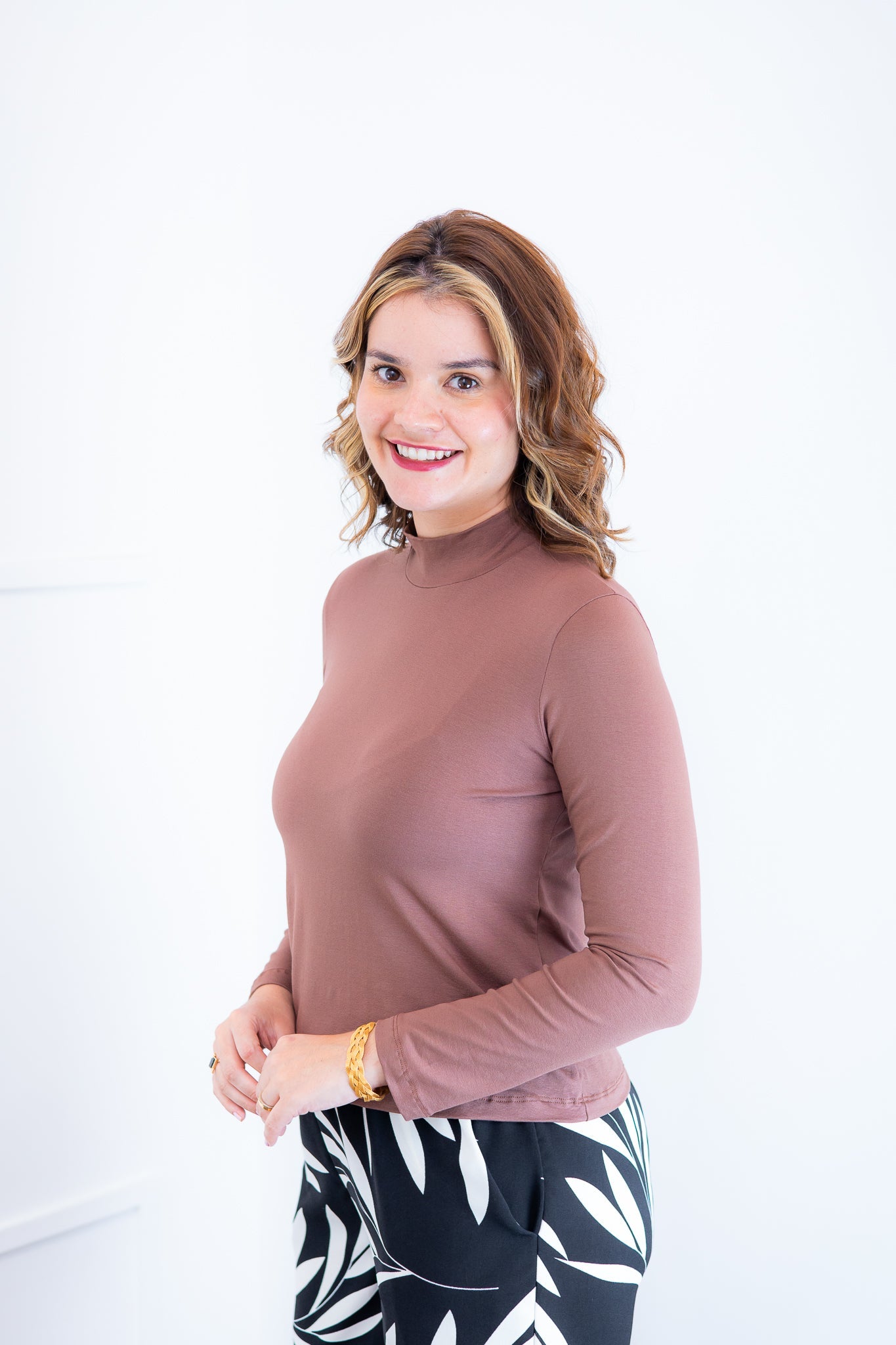 Blusa Donna - Manga longa com Golinha - Bazar Online