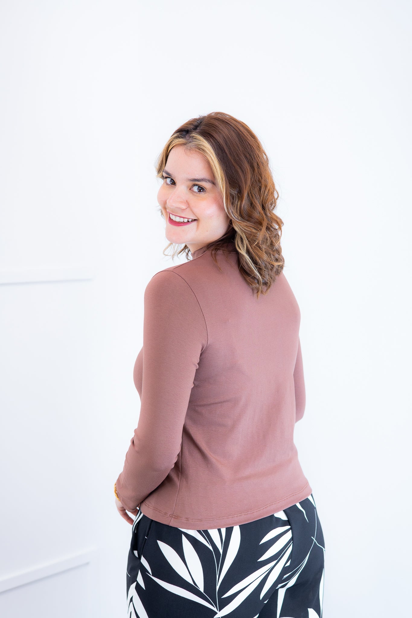 Blusa Donna - Manga longa com Golinha - Bazar Online