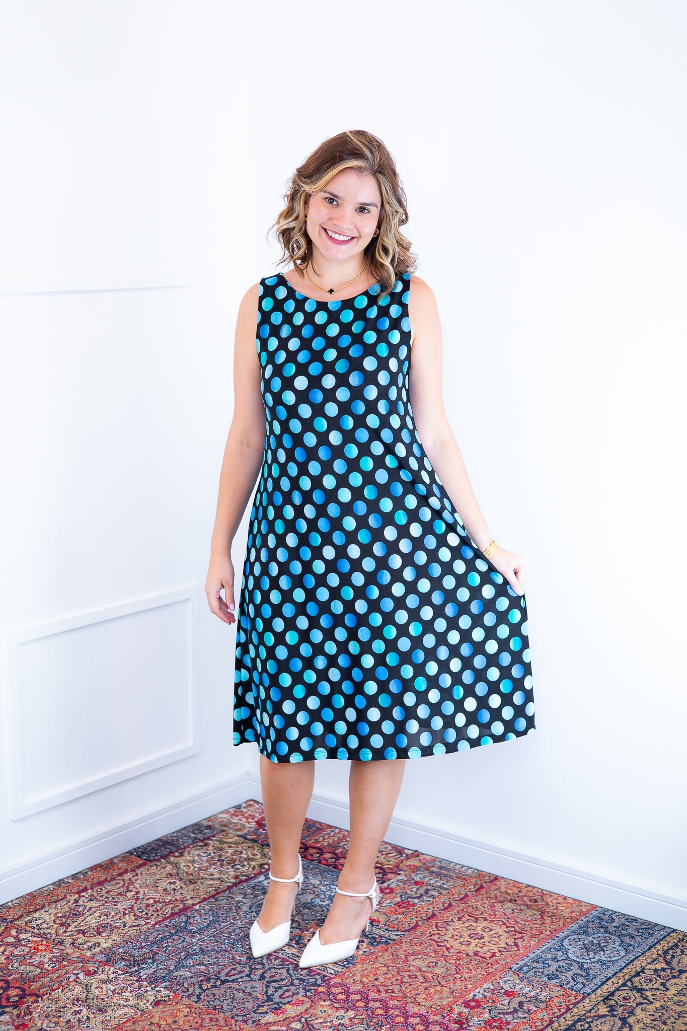 Vestido Sofia - Malha Confort Regata Midi - Bazar Online