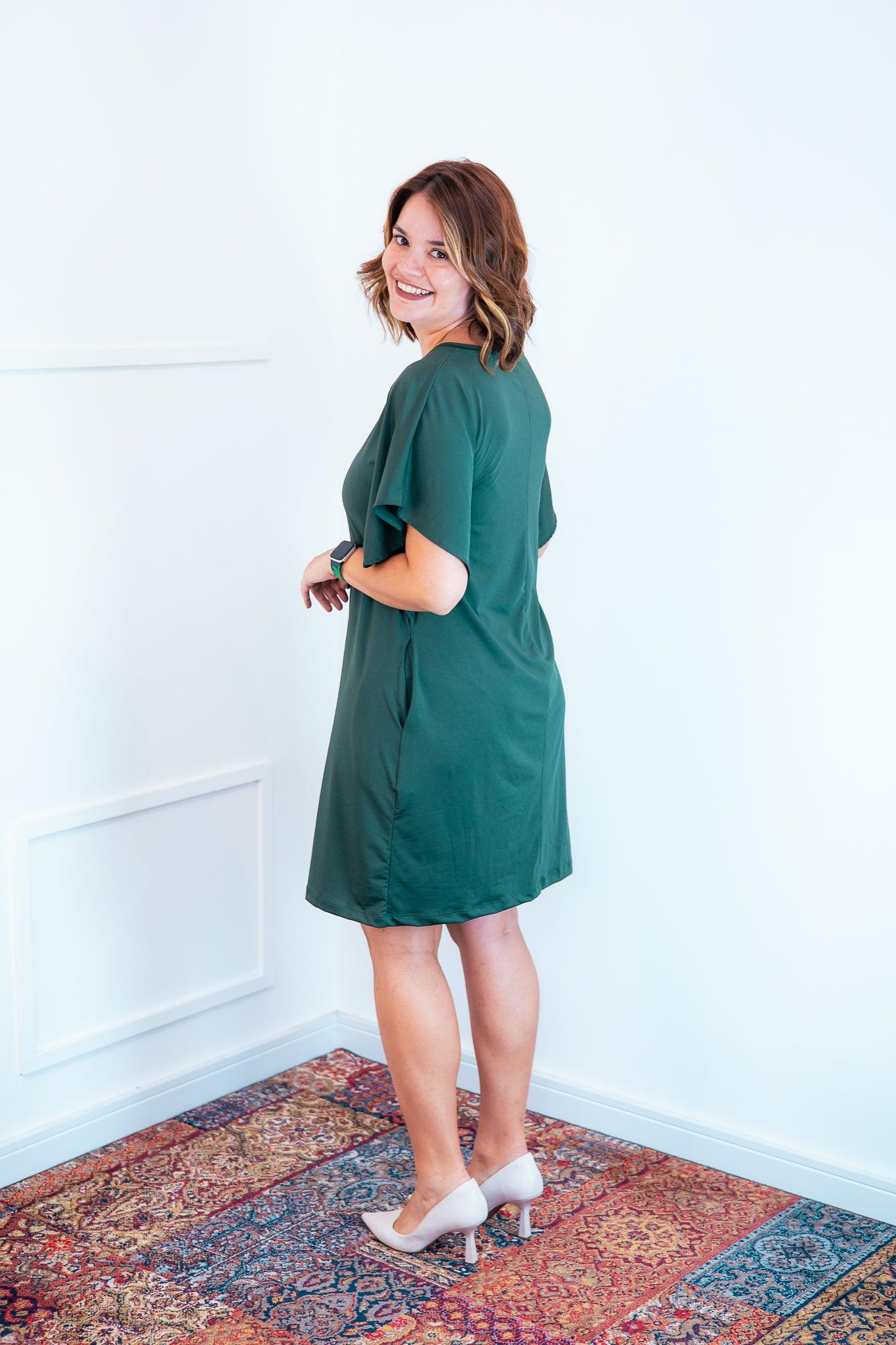 Vestido Helena - Malha Confort Manga Morcego - Bazar Online