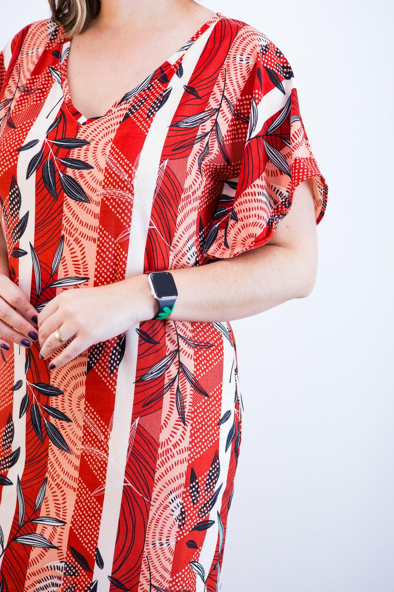 Vestido Helena - Malha Confort Manga Morcego - Bazar Online