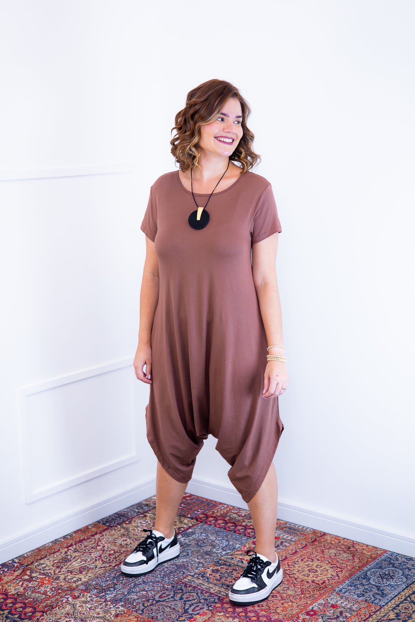 Macacão Fênix - Saruel com Bolsos em Viscolycra - Bazar Online