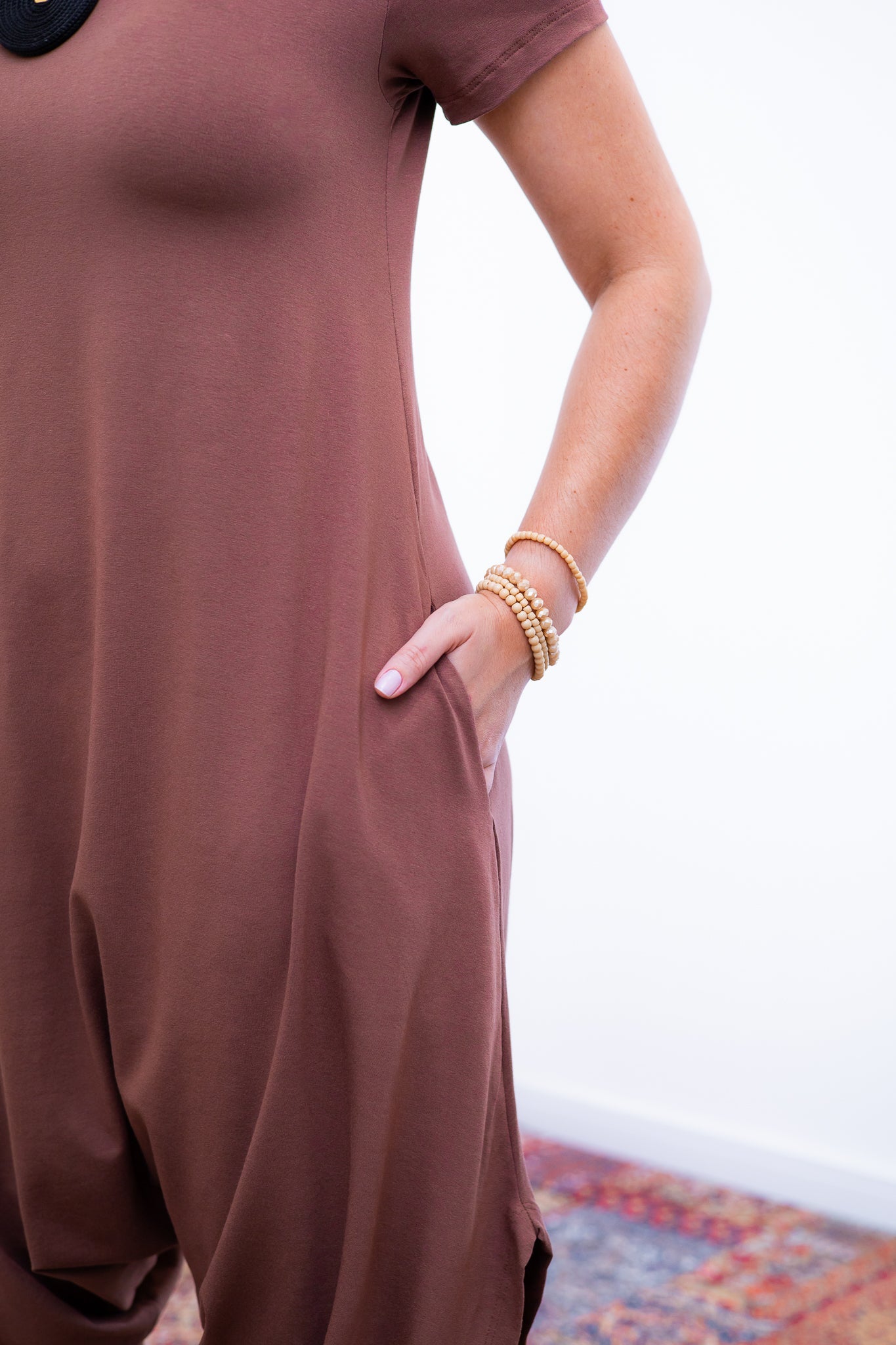 Macacão Fênix - Saruel com Bolsos em Viscolycra - Bazar Online