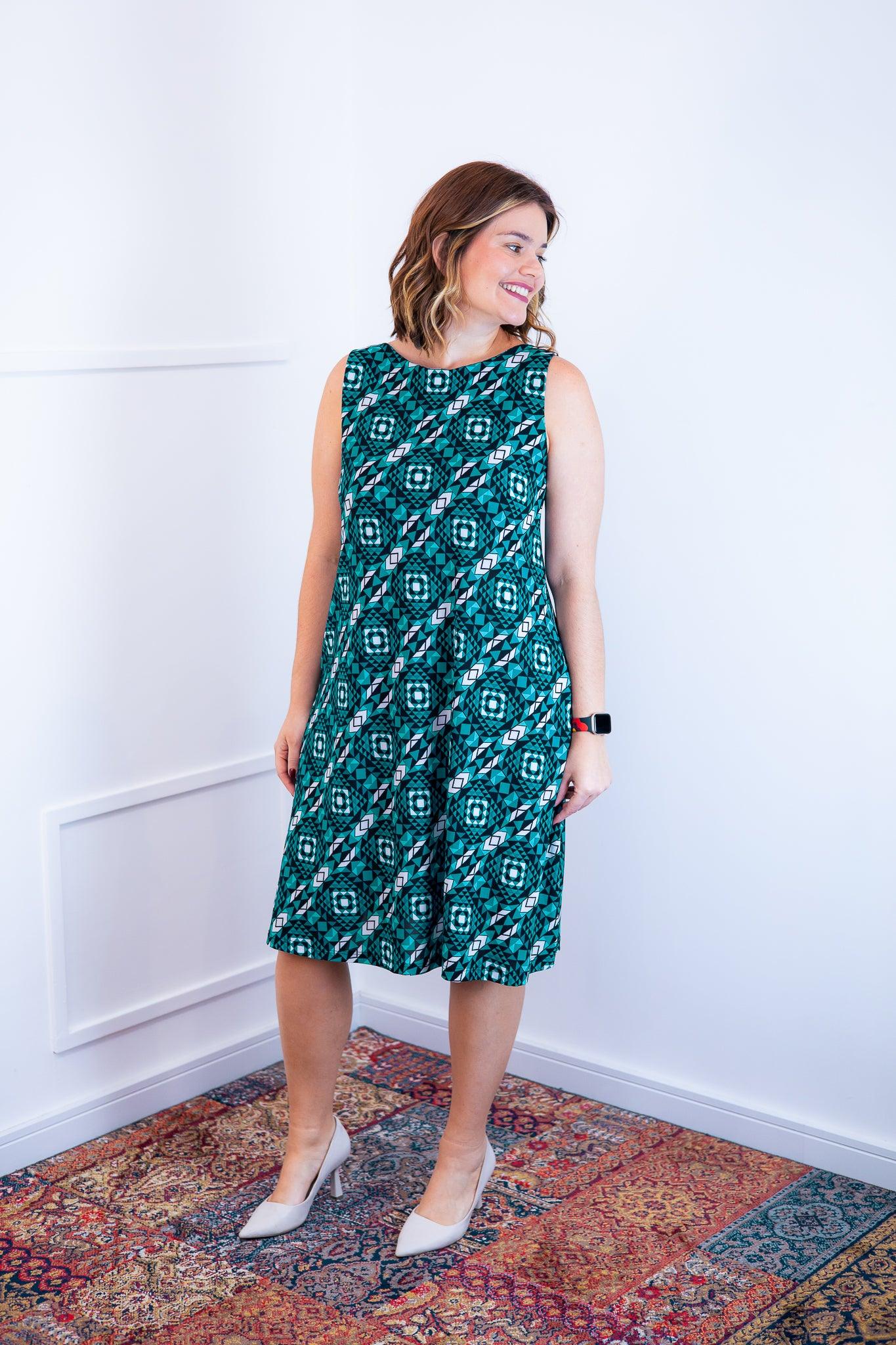 Vestido Sofia - Malha Confort Regata Midi - Bazar Online