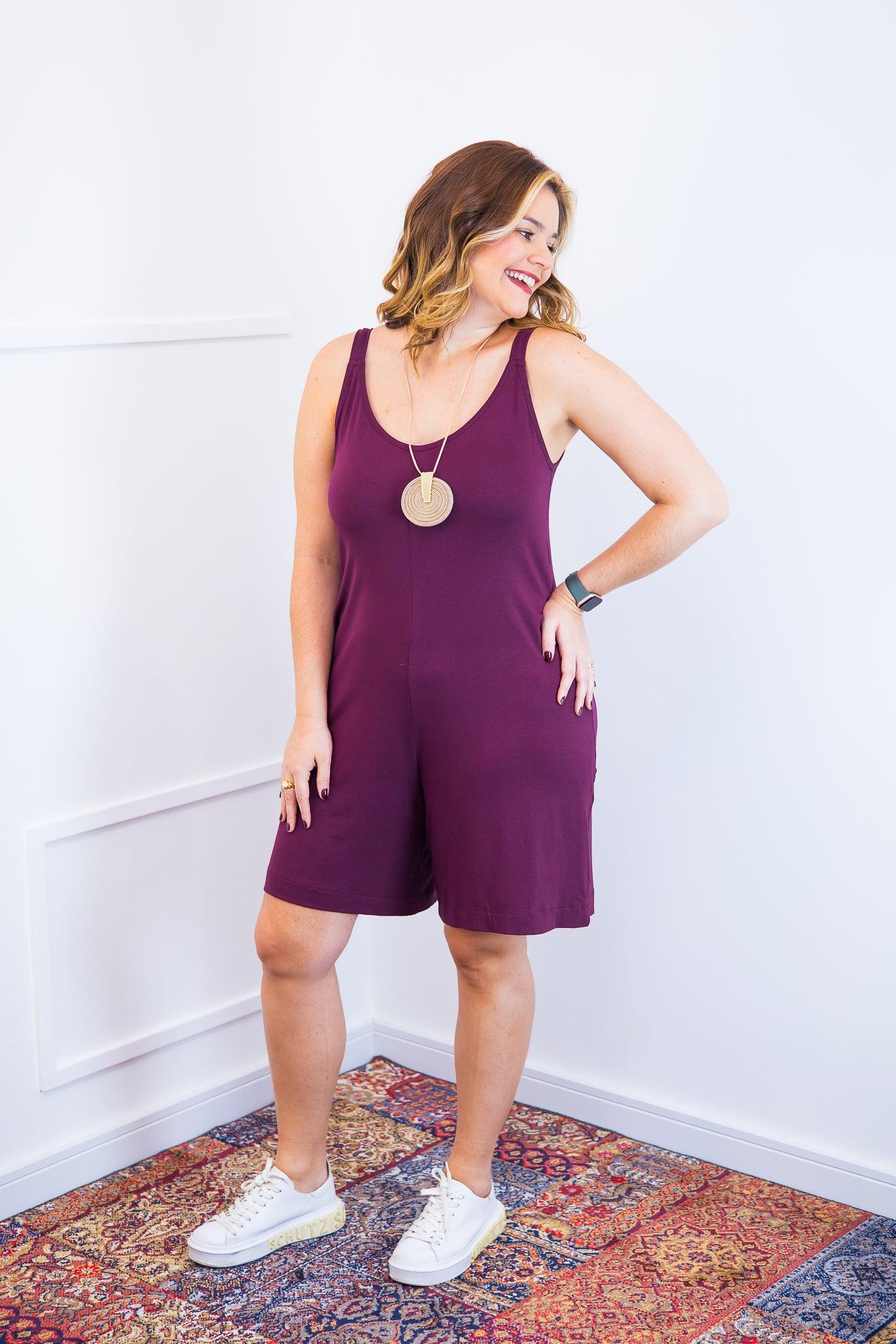 Macaquinho Kate - Midi Alça Larga - Bazar Online