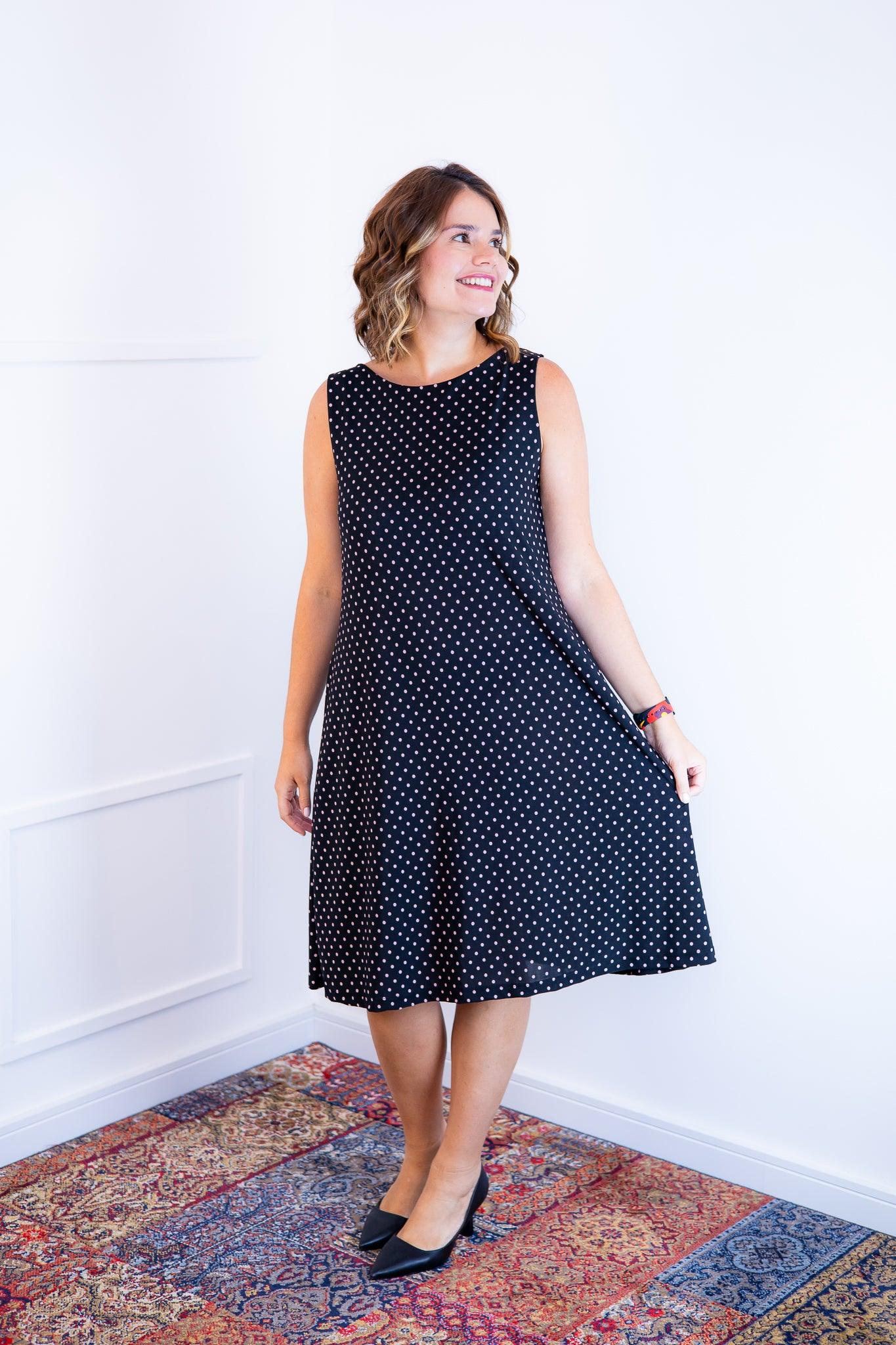 Vestido Sofia - Malha Confort Regata Midi - Bazar Online