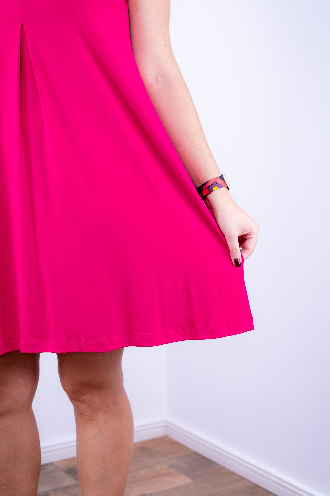 Vestido Laura - Evasê Decote V em Viscolycra - Bazar Online