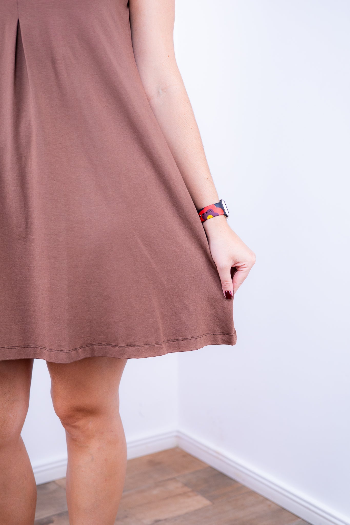 Vestido Laura - Evasê Decote V em Viscolycra - Bazar Online