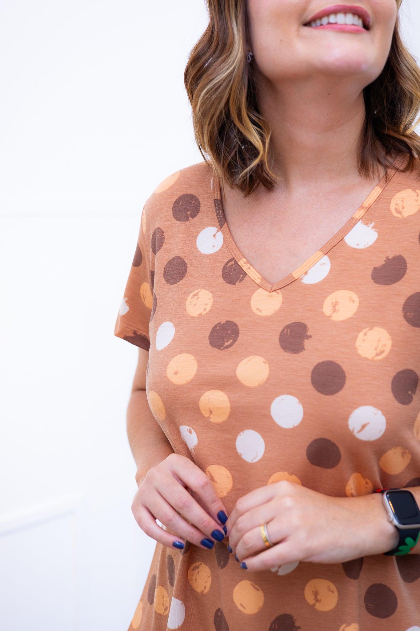 Vestido Verona - Babado Gola V e Manga Curta - Bazar Online