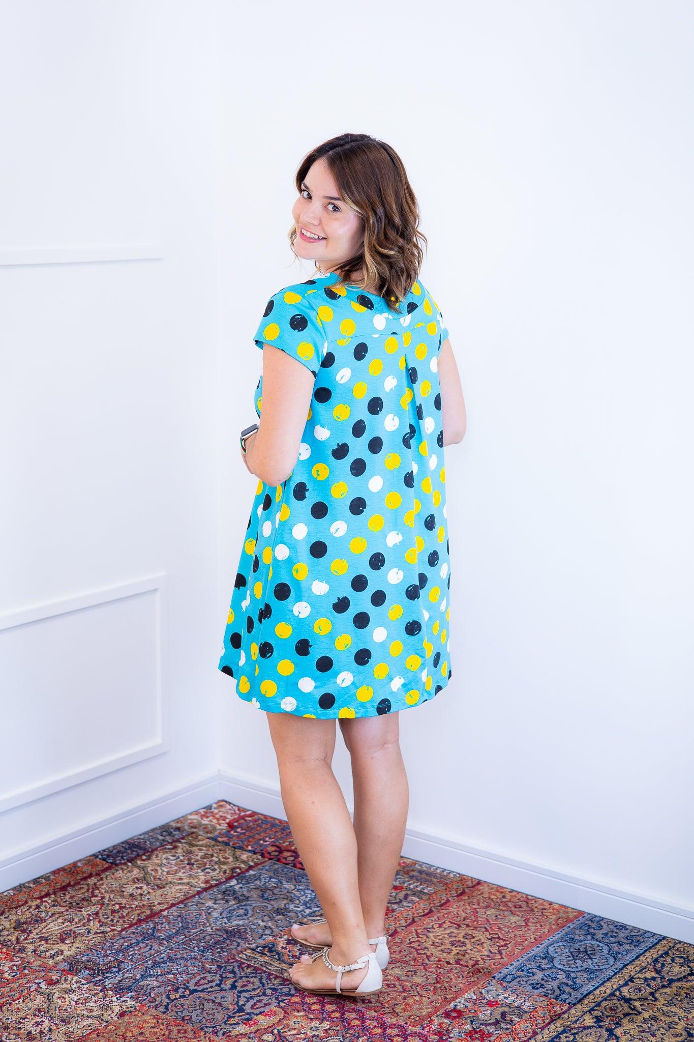 Vestido Laura - Evasê Decote V em Viscolycra - Bazar Online