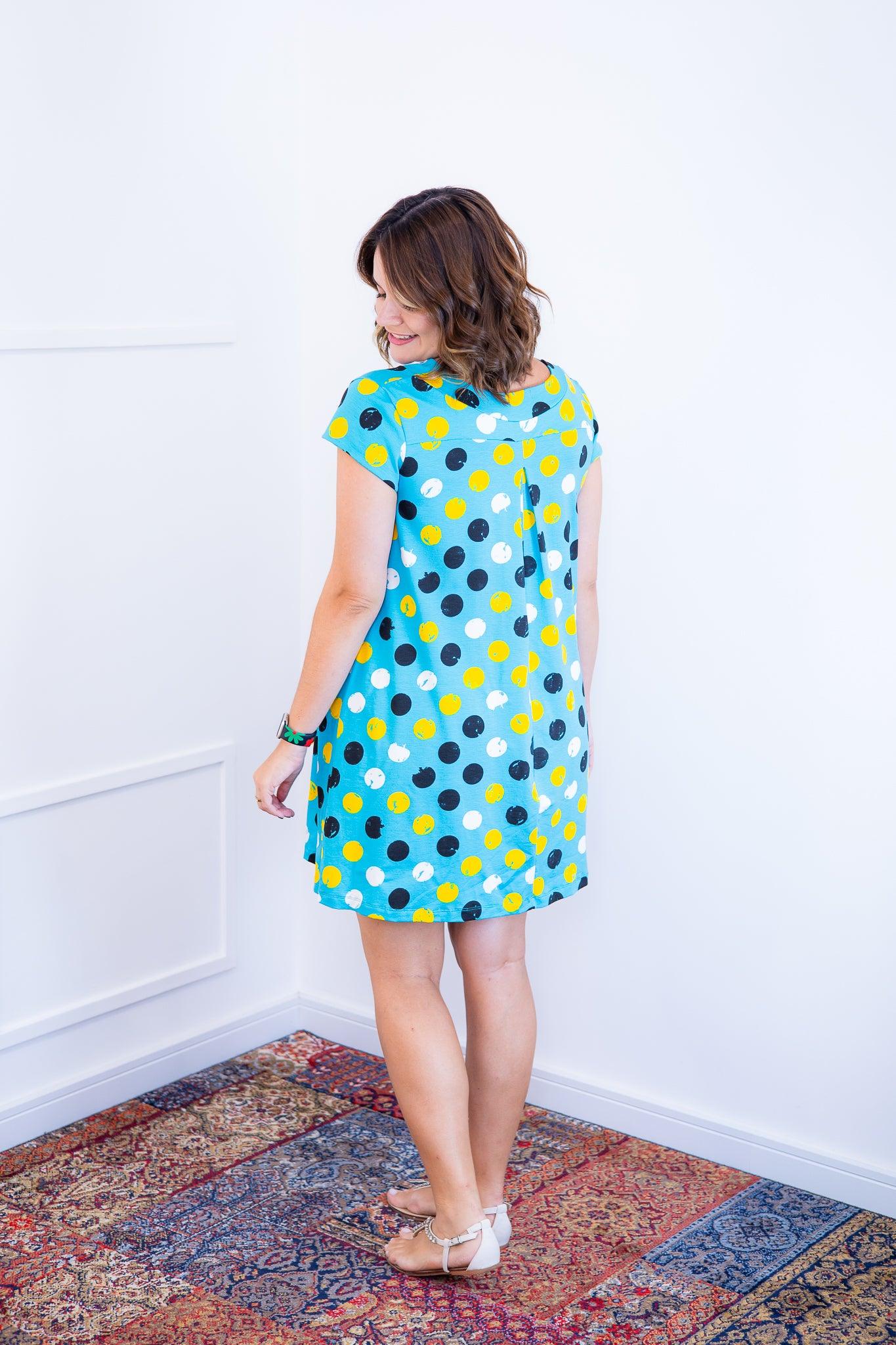 Vestido Laura - Evasê Decote V em Viscolycra - Bazar Online