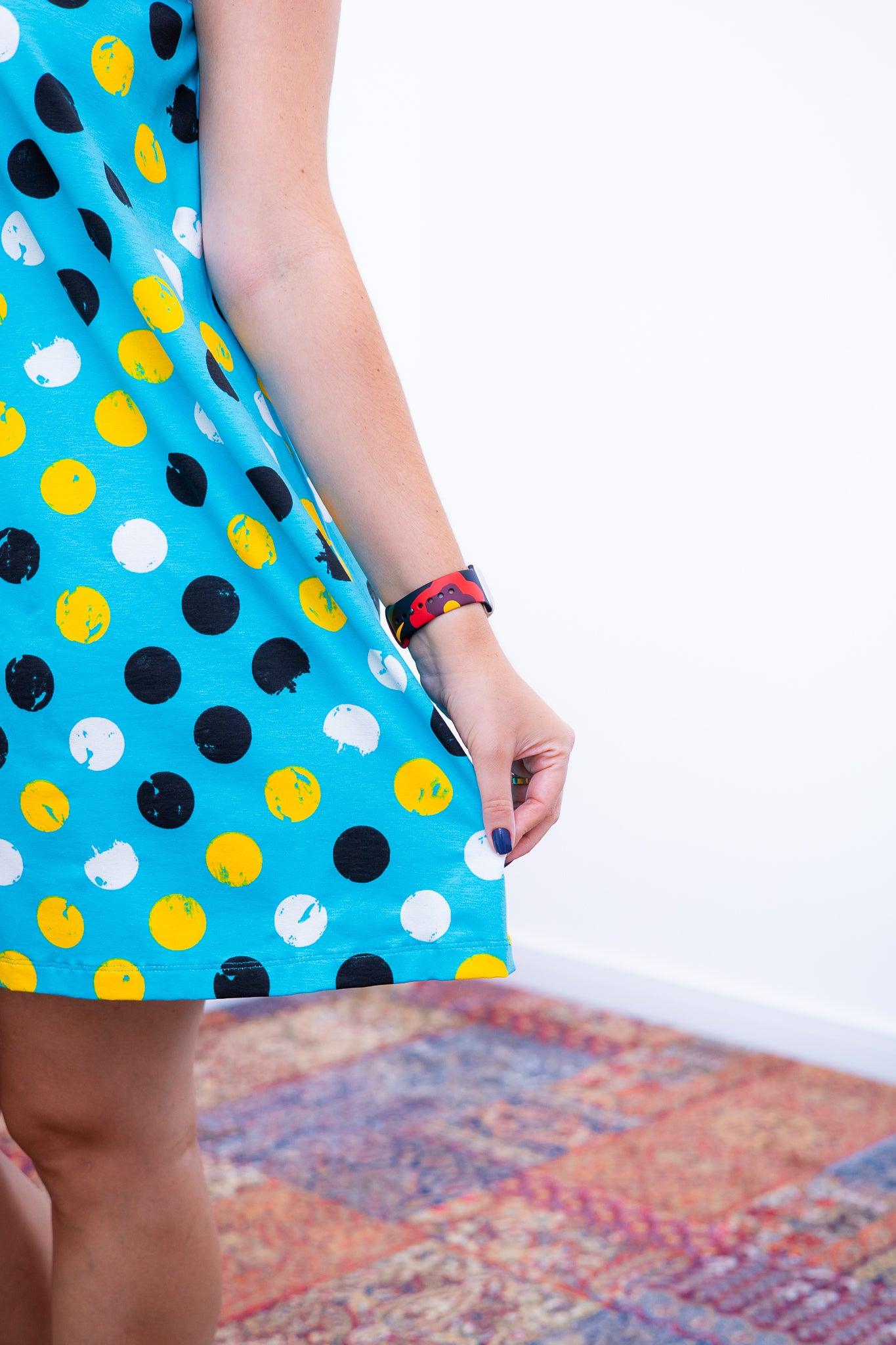 Vestido Laura - Evasê Decote V em Viscolycra - Bazar Online