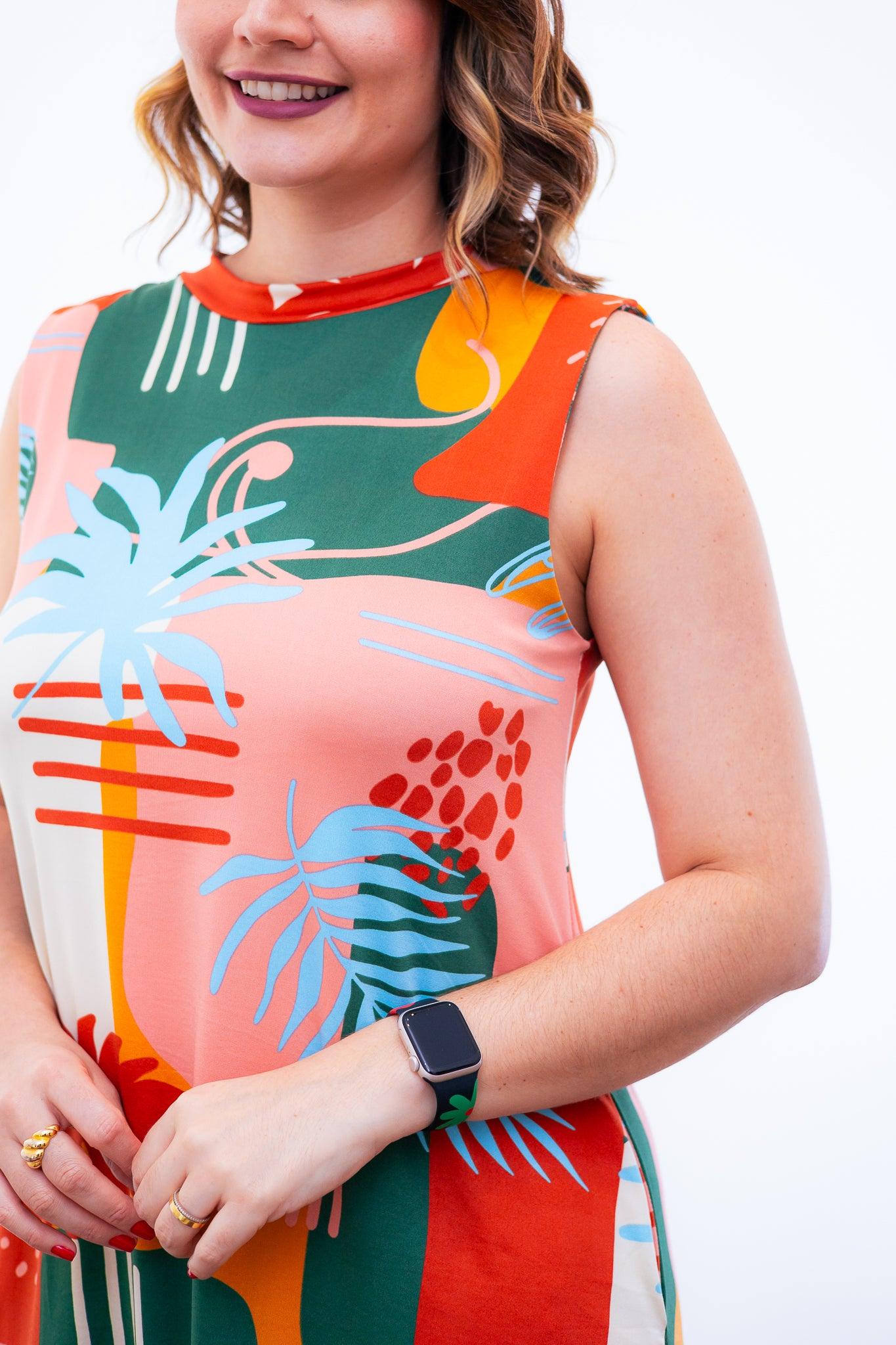 Vestido Emily -  Regata de Amarrar nas Costas em Malha Confort - Bazar Online