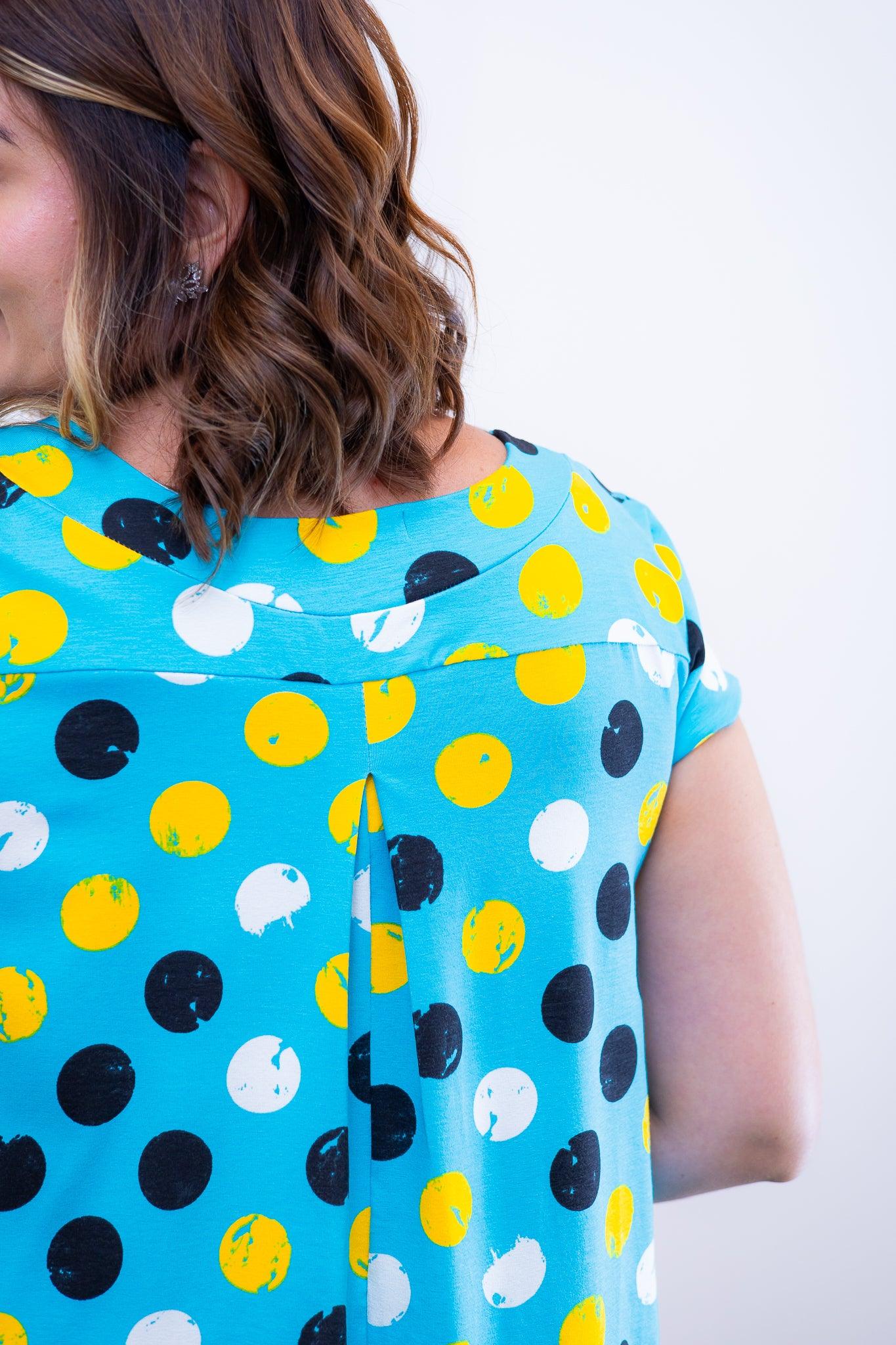 Vestido Laura - Evasê Decote V em Viscolycra - Bazar Online