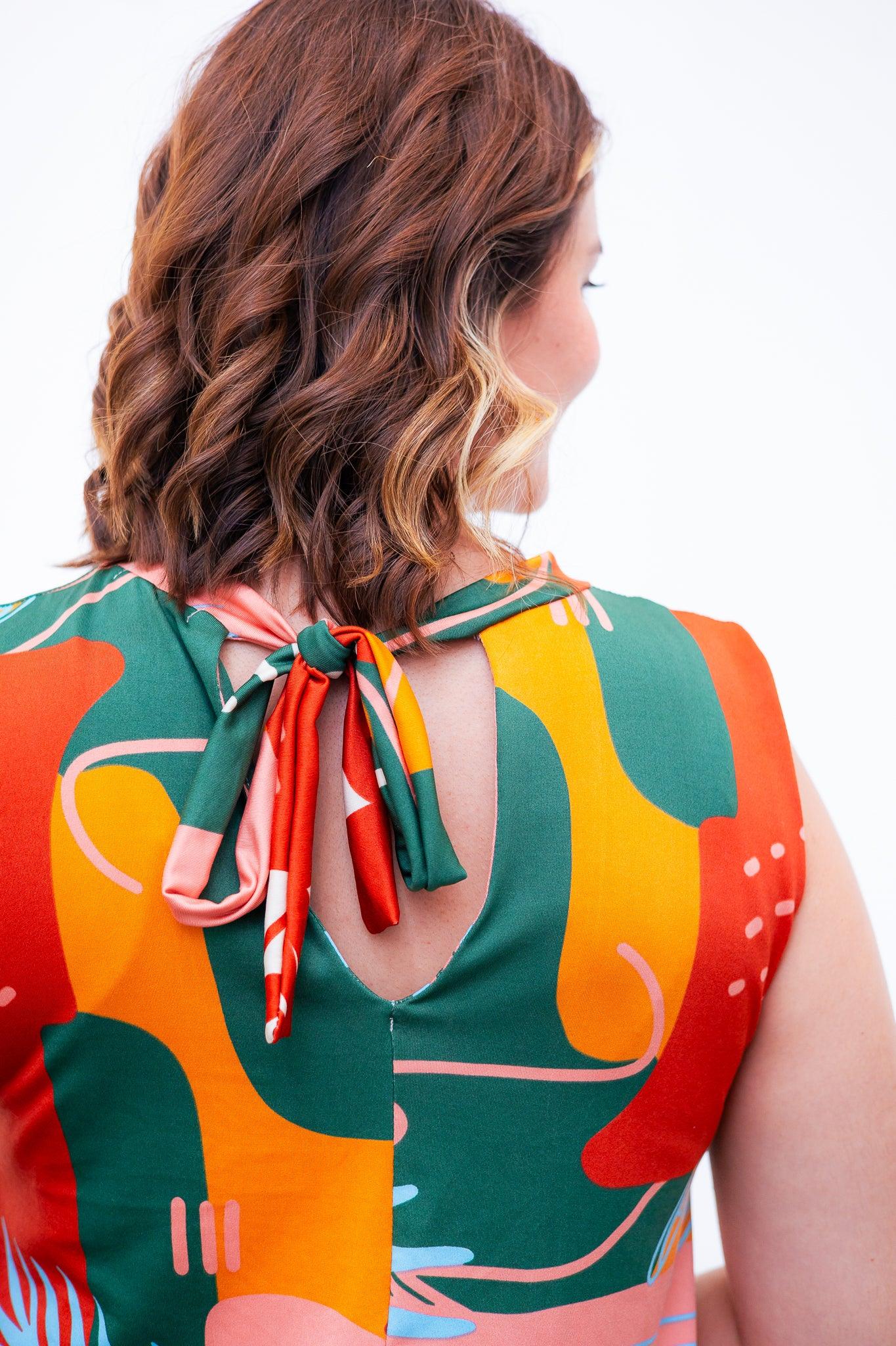 Vestido Emily -  Regata de Amarrar nas Costas em Malha Confort - Bazar Online