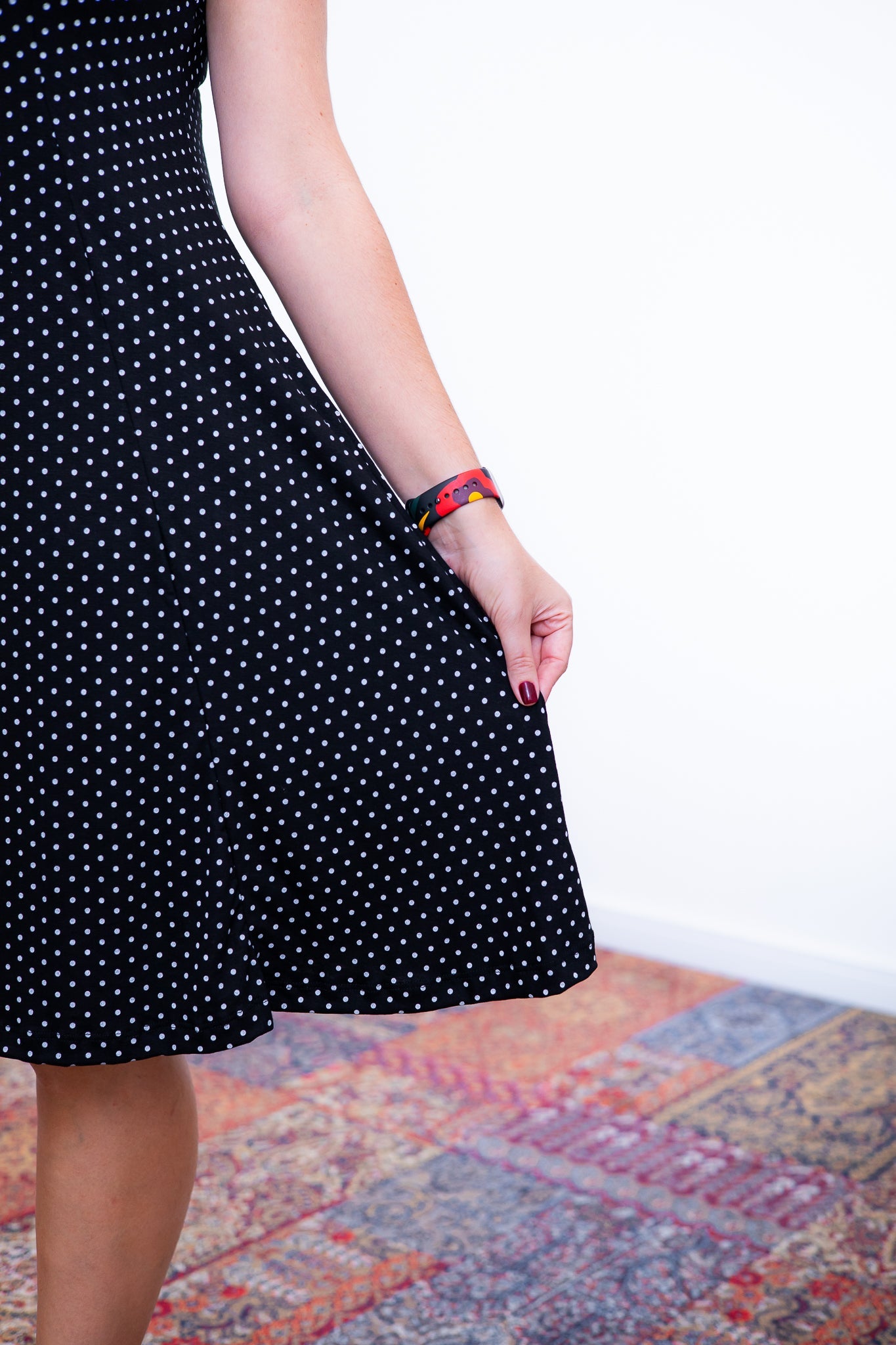 Vestido Melissa - Gola Redonda Acinturado em Viscolycra - Bazar Online