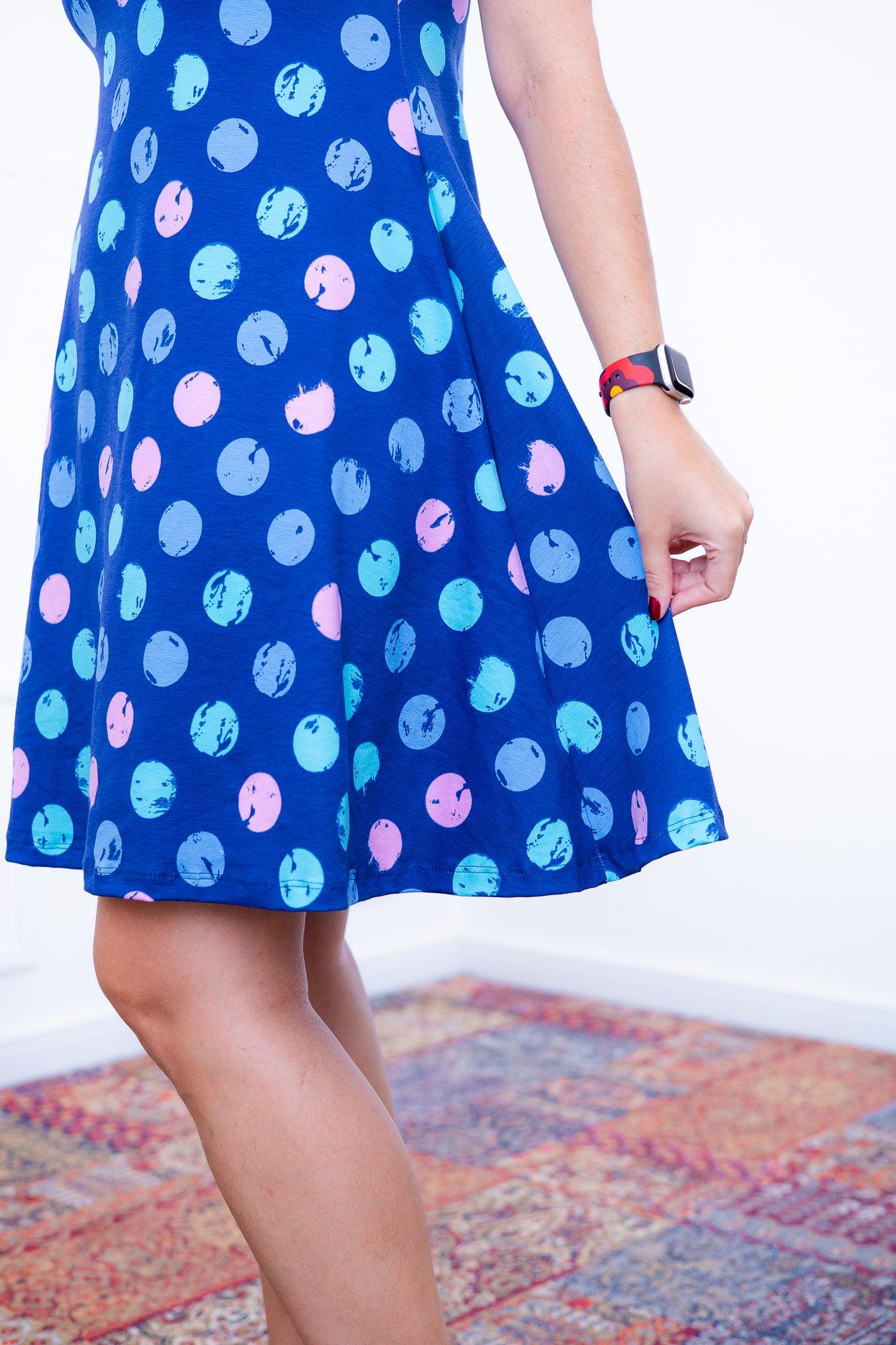 Vestido Melissa - Gola Redonda Acinturado em Viscolycra - Bazar Online