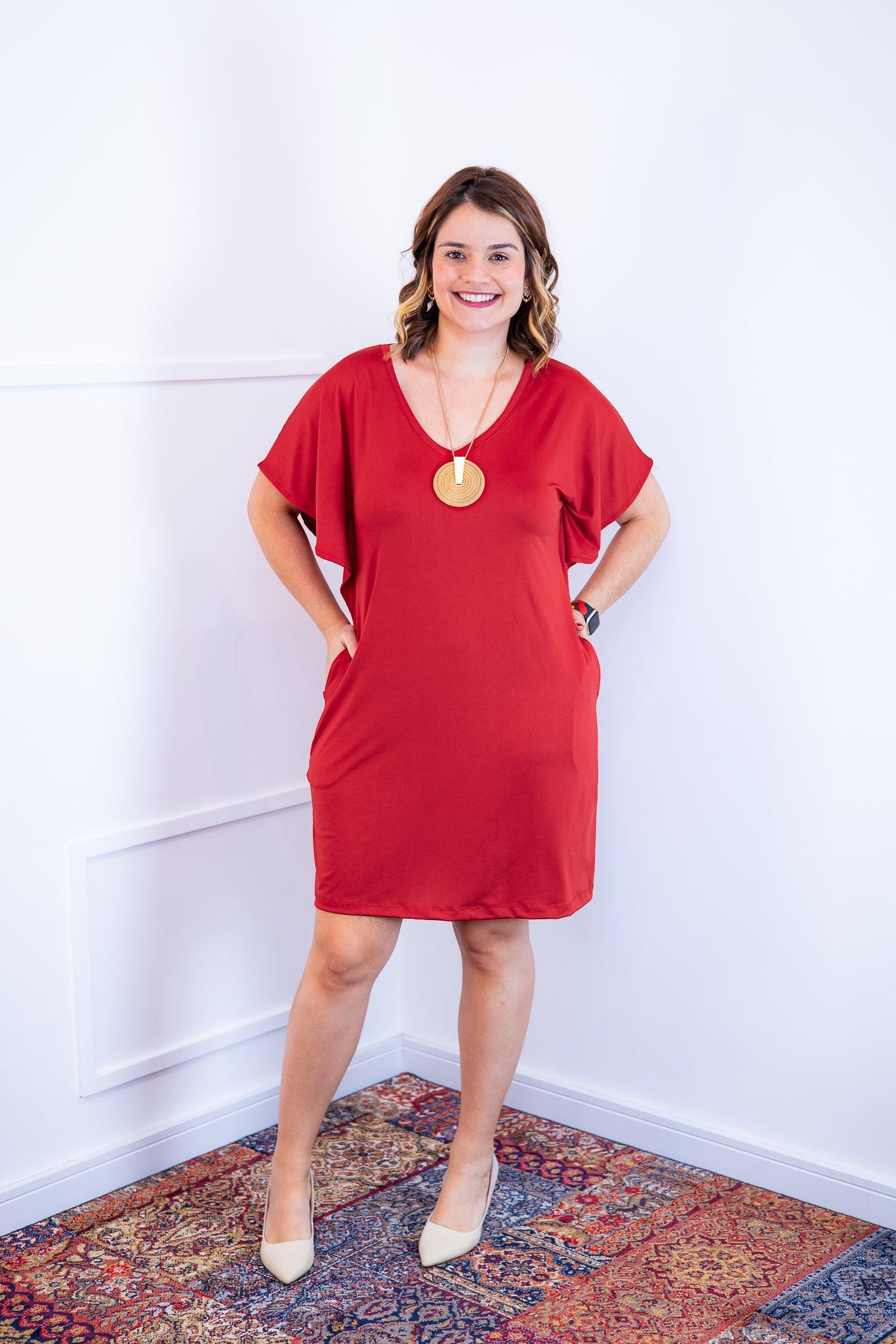 Vestido Helena - Malha Confort Manga Morcego - Bazar Online