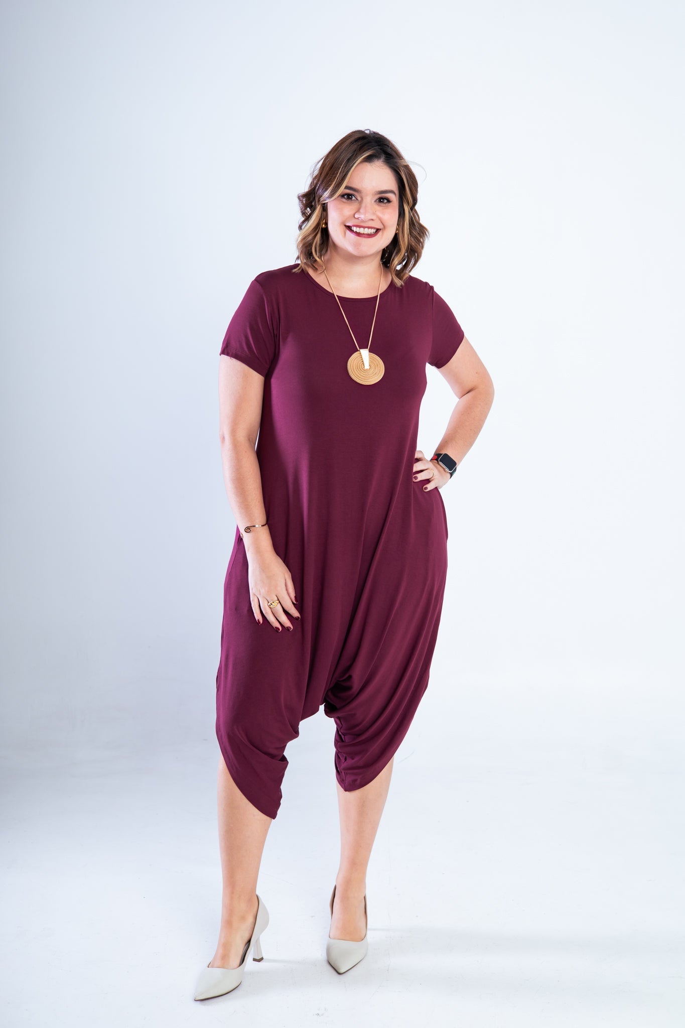 Macacão Fênix - Saruel com Bolsos em Viscolycra - Bazar Online