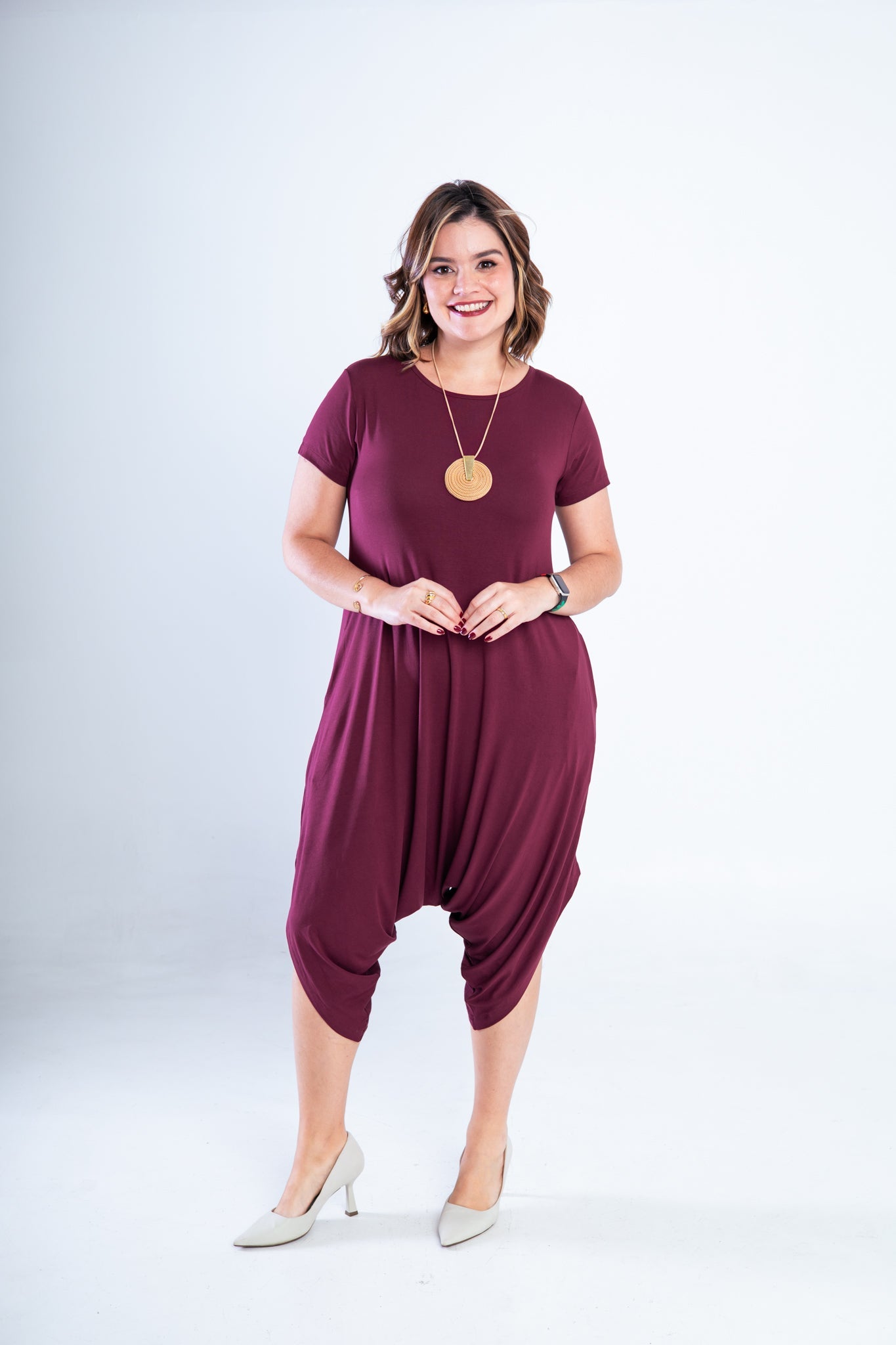 Macacão Fênix - Saruel com Bolsos em Viscolycra - Bazar Online