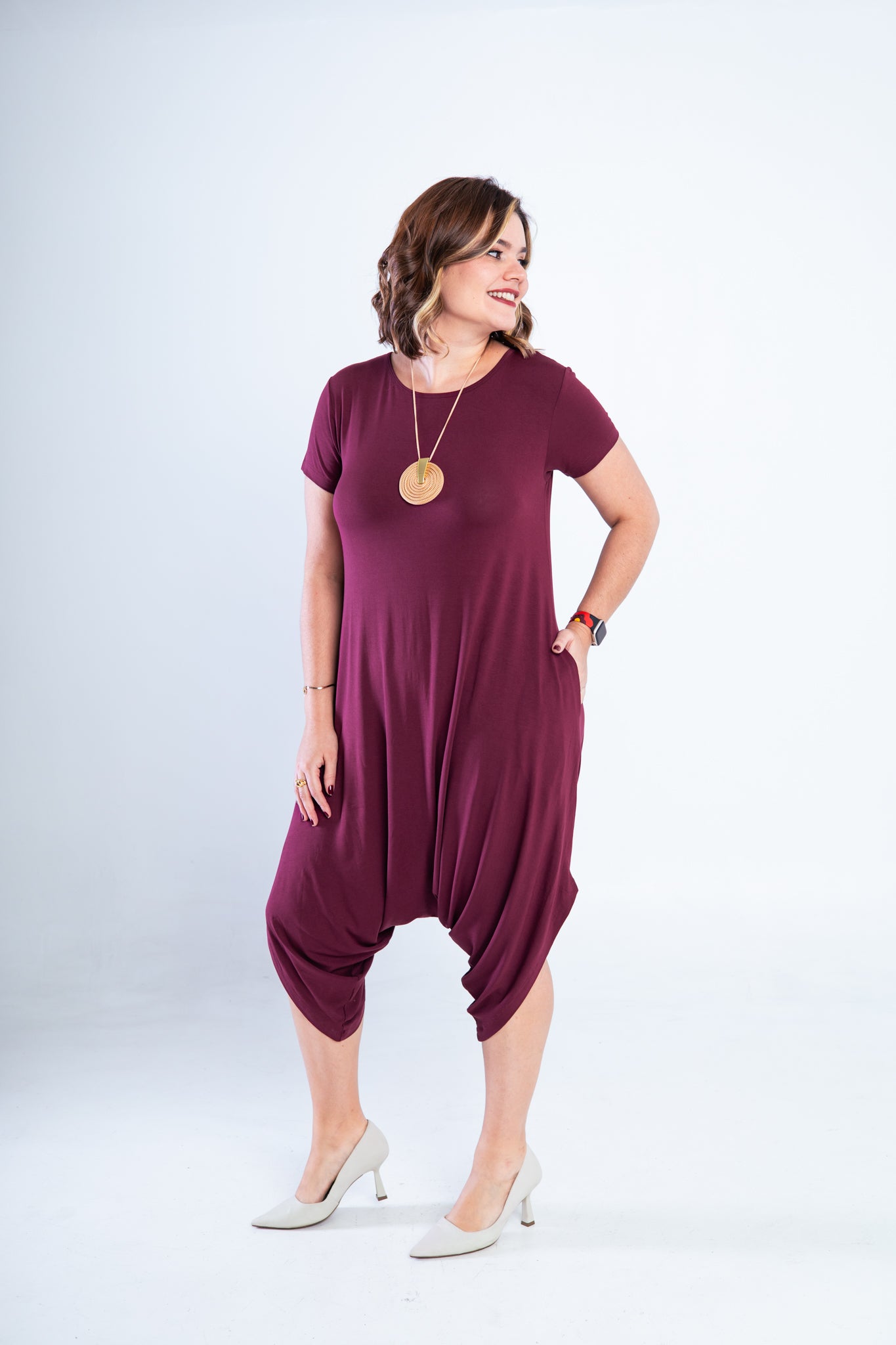 Macacão Fênix - Saruel com Bolsos em Viscolycra - Bazar Online