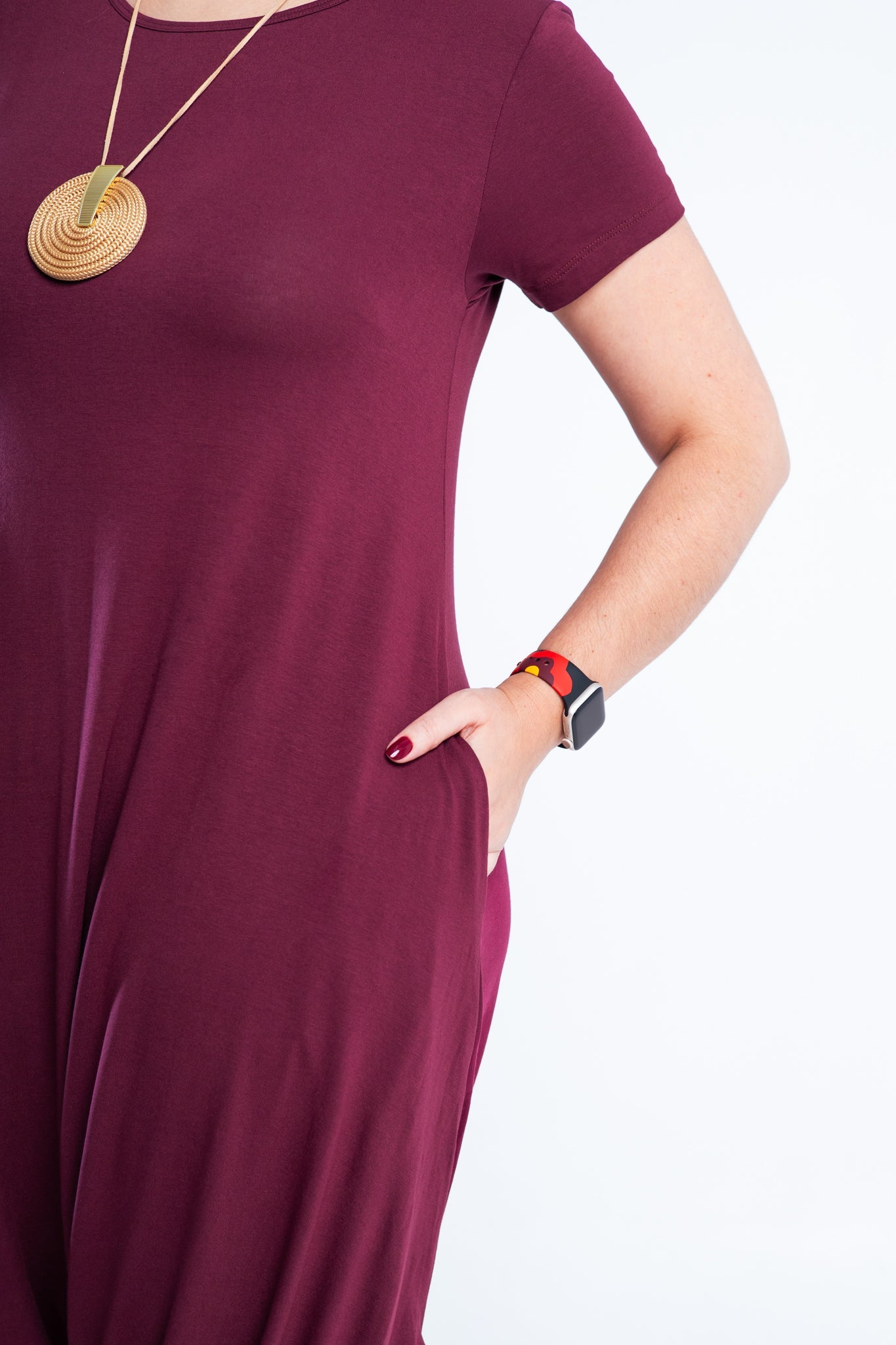 Macacão Fênix - Saruel com Bolsos em Viscolycra - Bazar Online