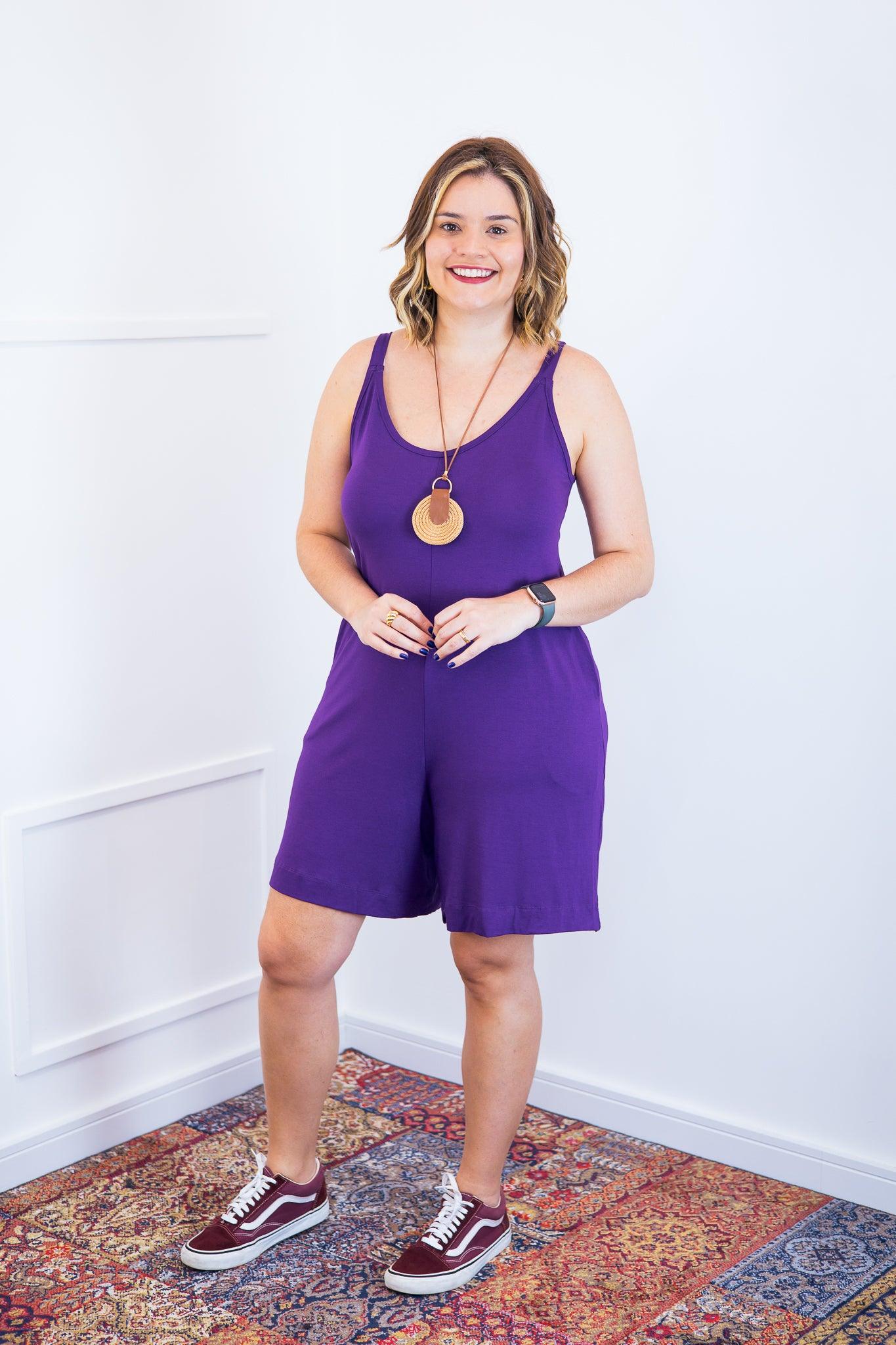 Macaquinho Kate - Midi Alça Larga - Bazar Online