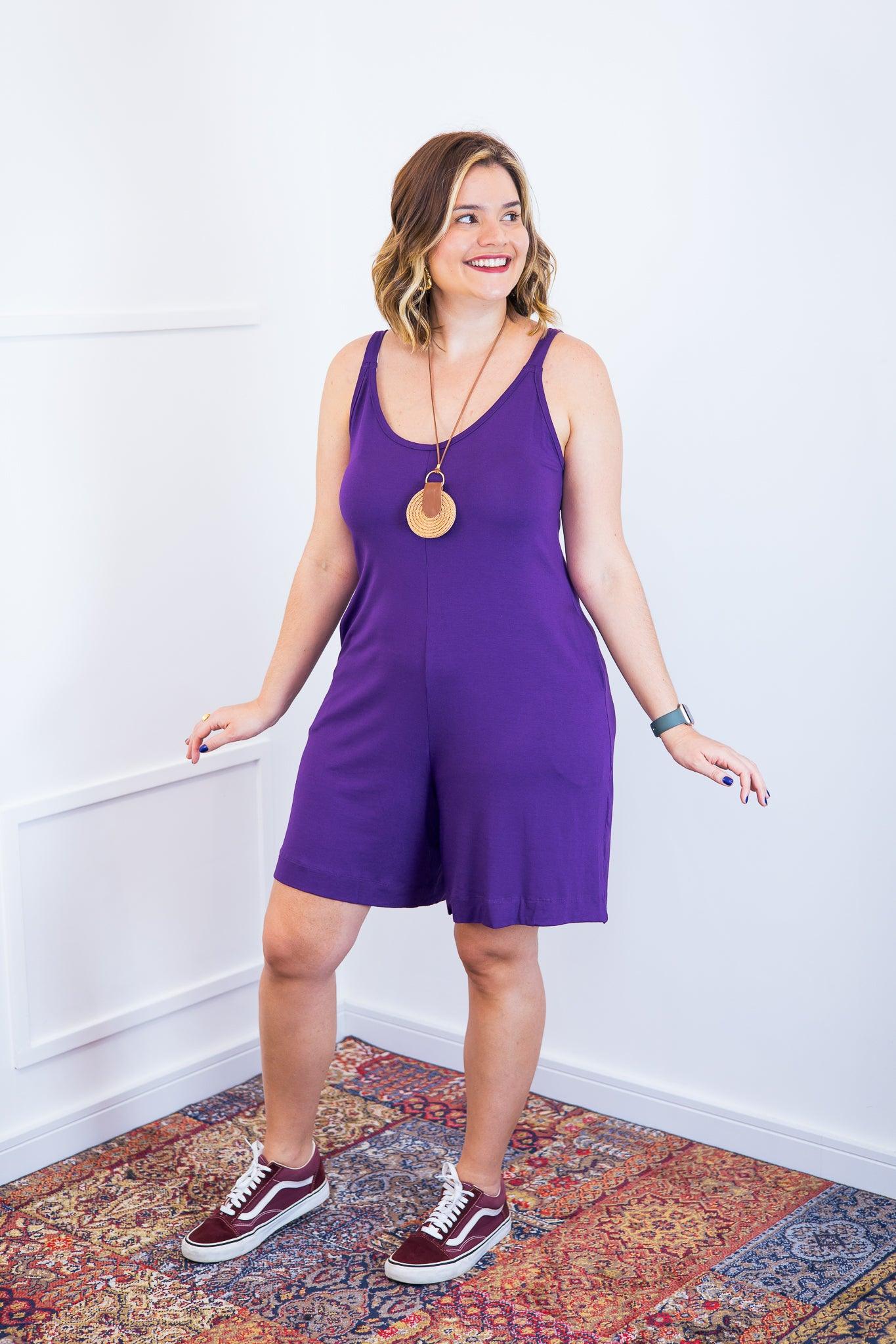 Macaquinho Kate - Midi Alça Larga - Bazar Online