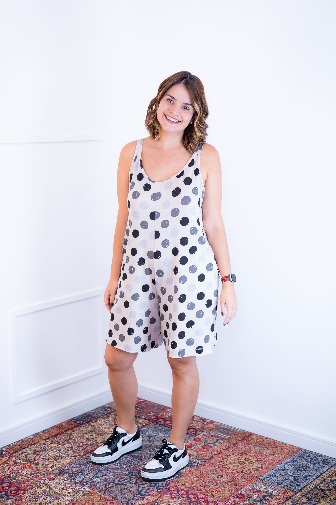 Macaquinho Kate - Midi Alça Larga - Bazar Online