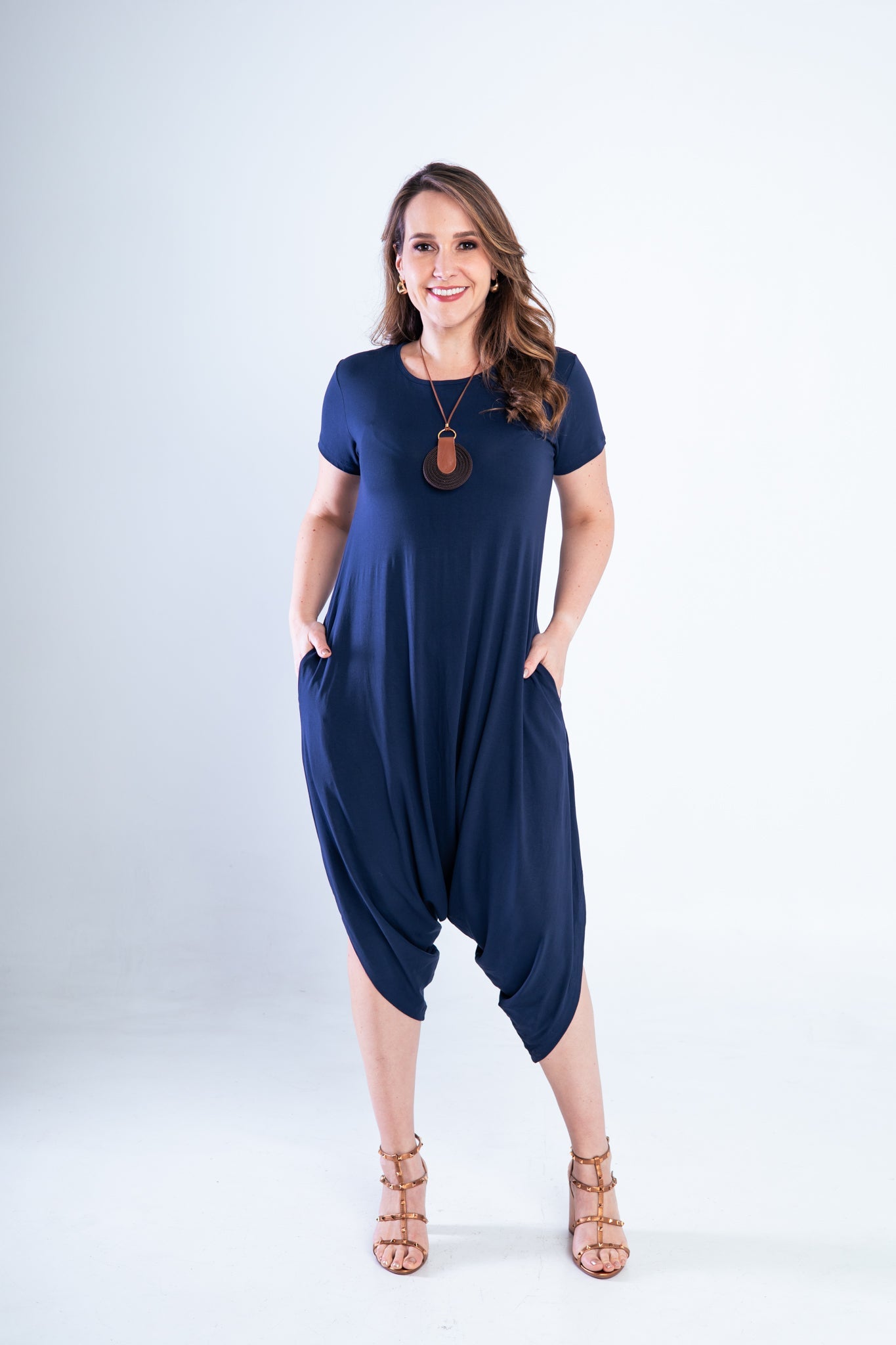 Macacão Fênix - Saruel com Bolsos em Viscolycra - Bazar Online