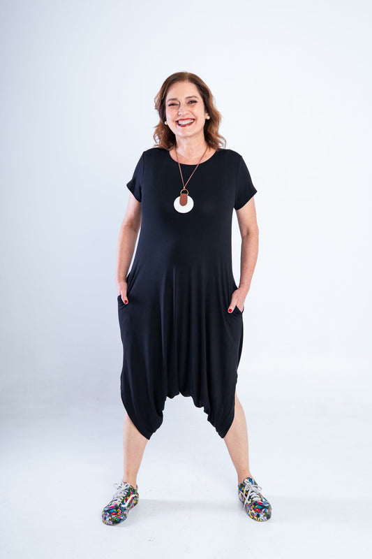 Macacão Fênix - Saruel com Bolsos em Viscolycra - Bazar Online