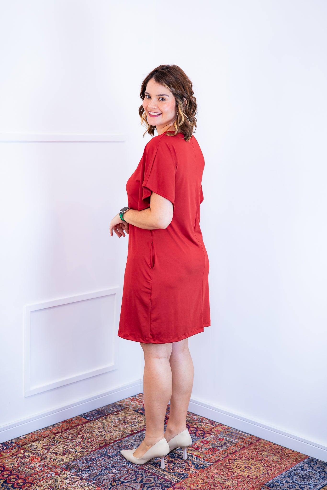 Vestido Helena - Malha Confort Manga Morcego - Bazar Online