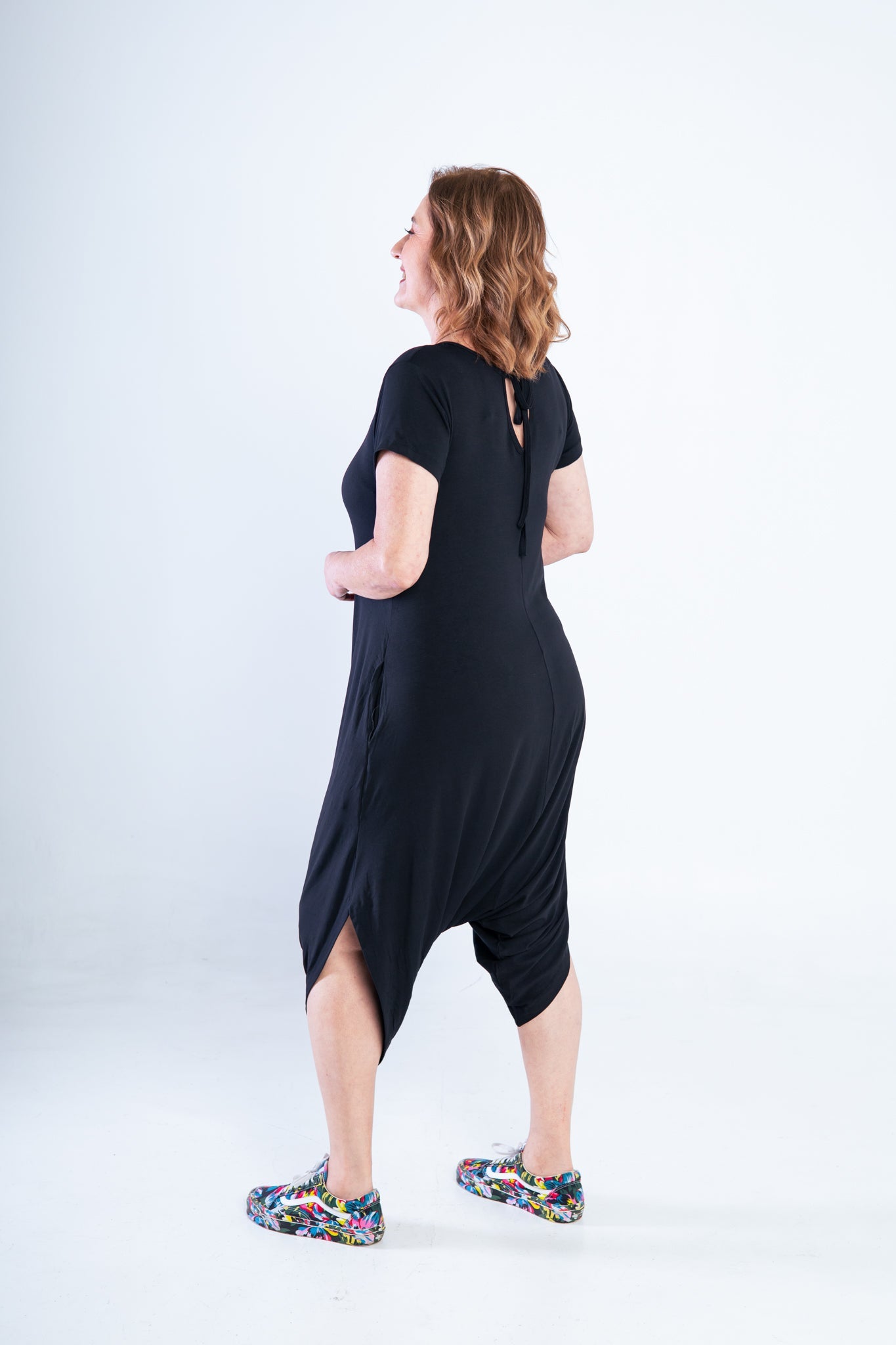 Macacão Fênix - Saruel com Bolsos em Viscolycra - Bazar Online