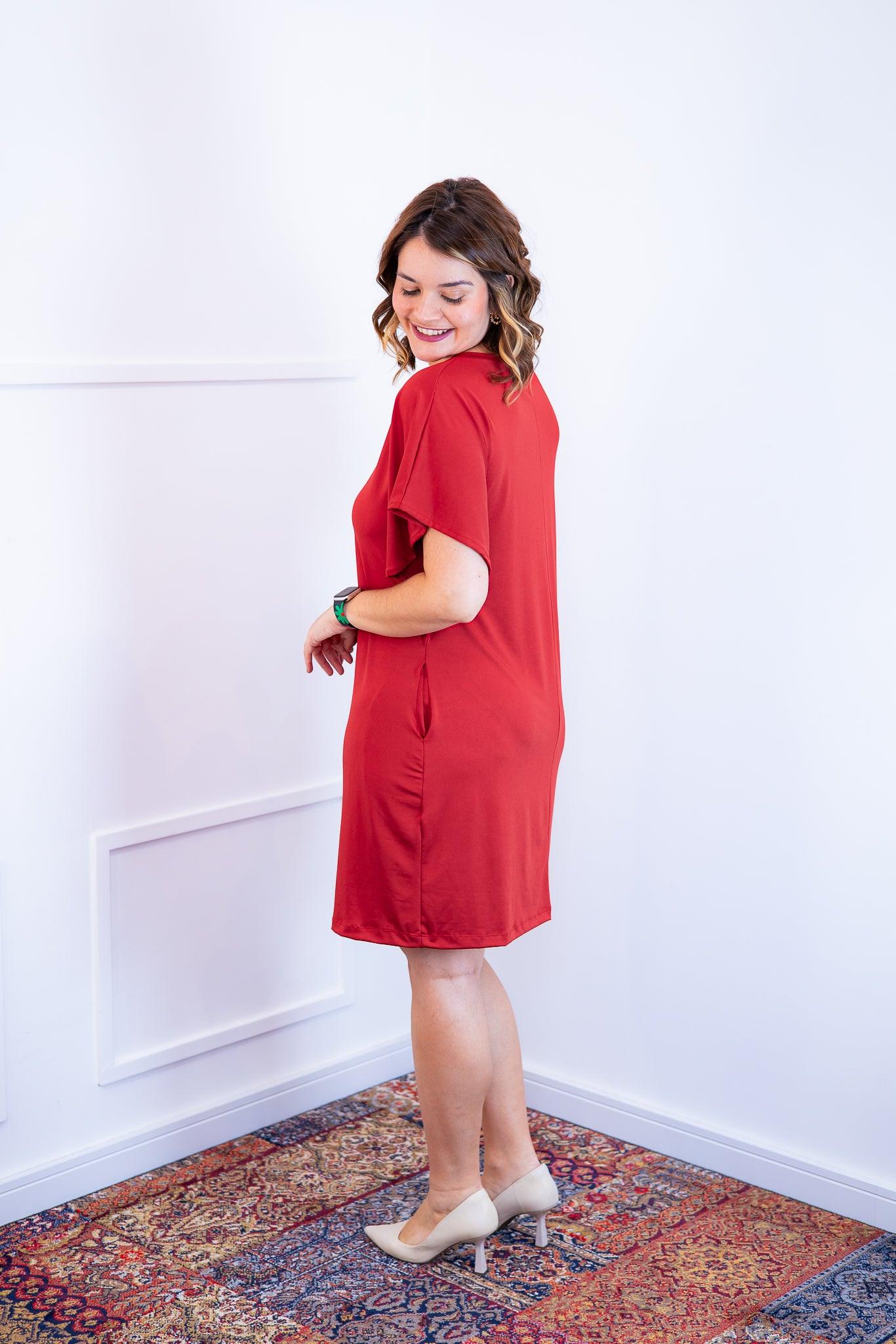 Vestido Helena - Malha Confort Manga Morcego - Bazar Online