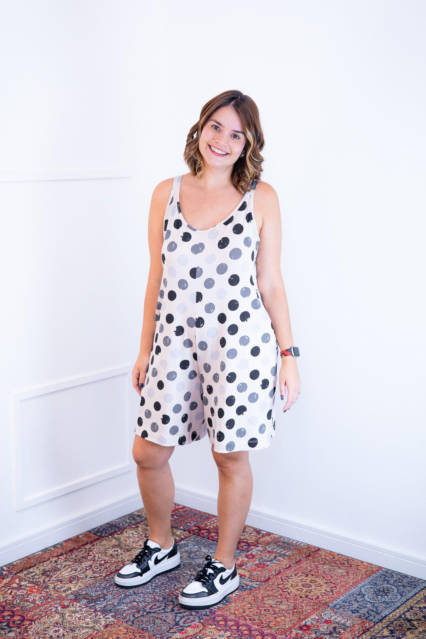 Macaquinho Kate - Midi Alça Larga - Bazar Online