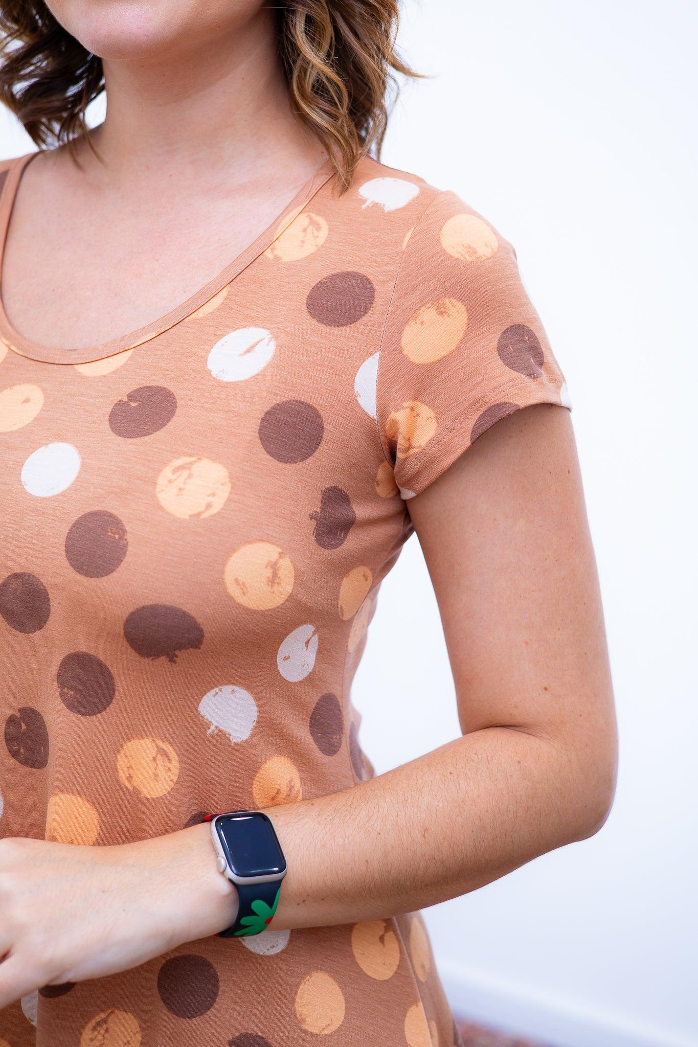 Vestido Melissa - Gola Redonda Acinturado em Viscolycra - Bazar Online