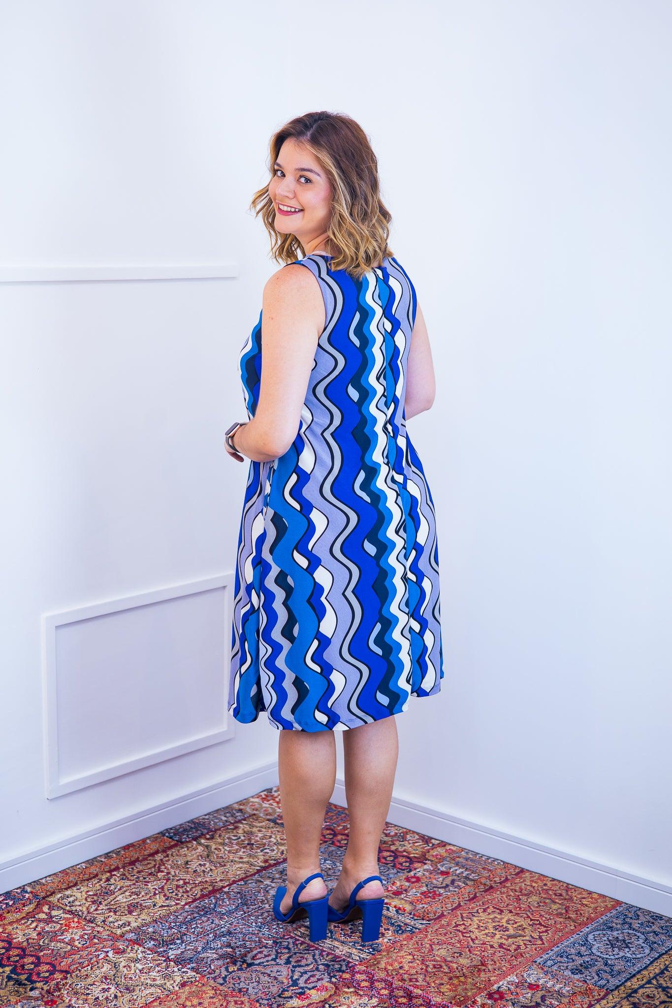 Vestido Sofia - Malha Confort Regata Midi - Bazar Online