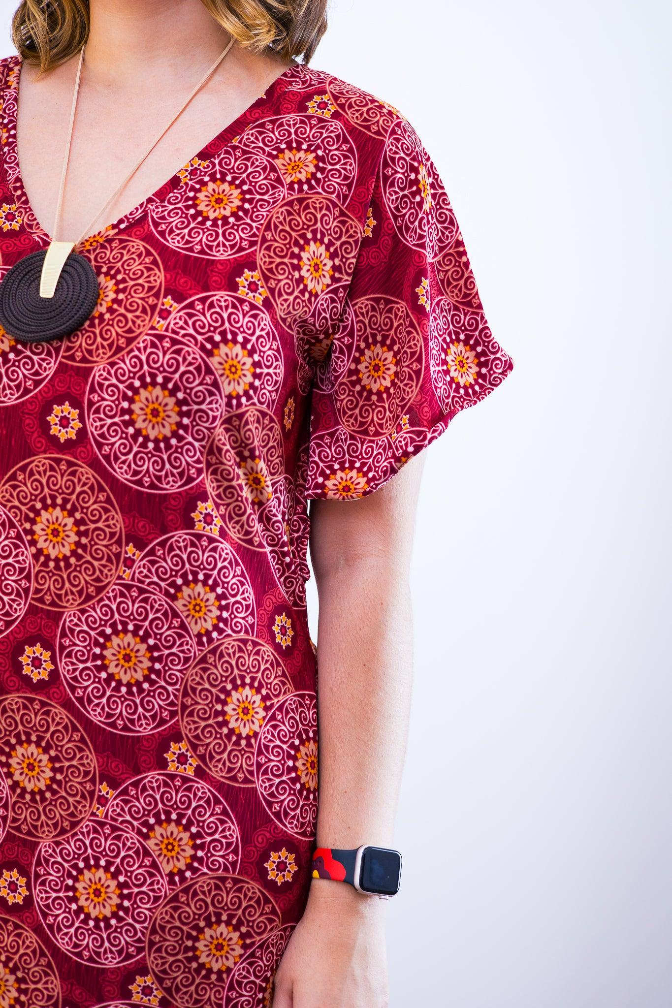 Vestido Helena - Malha Confort Manga Morcego - Bazar Online