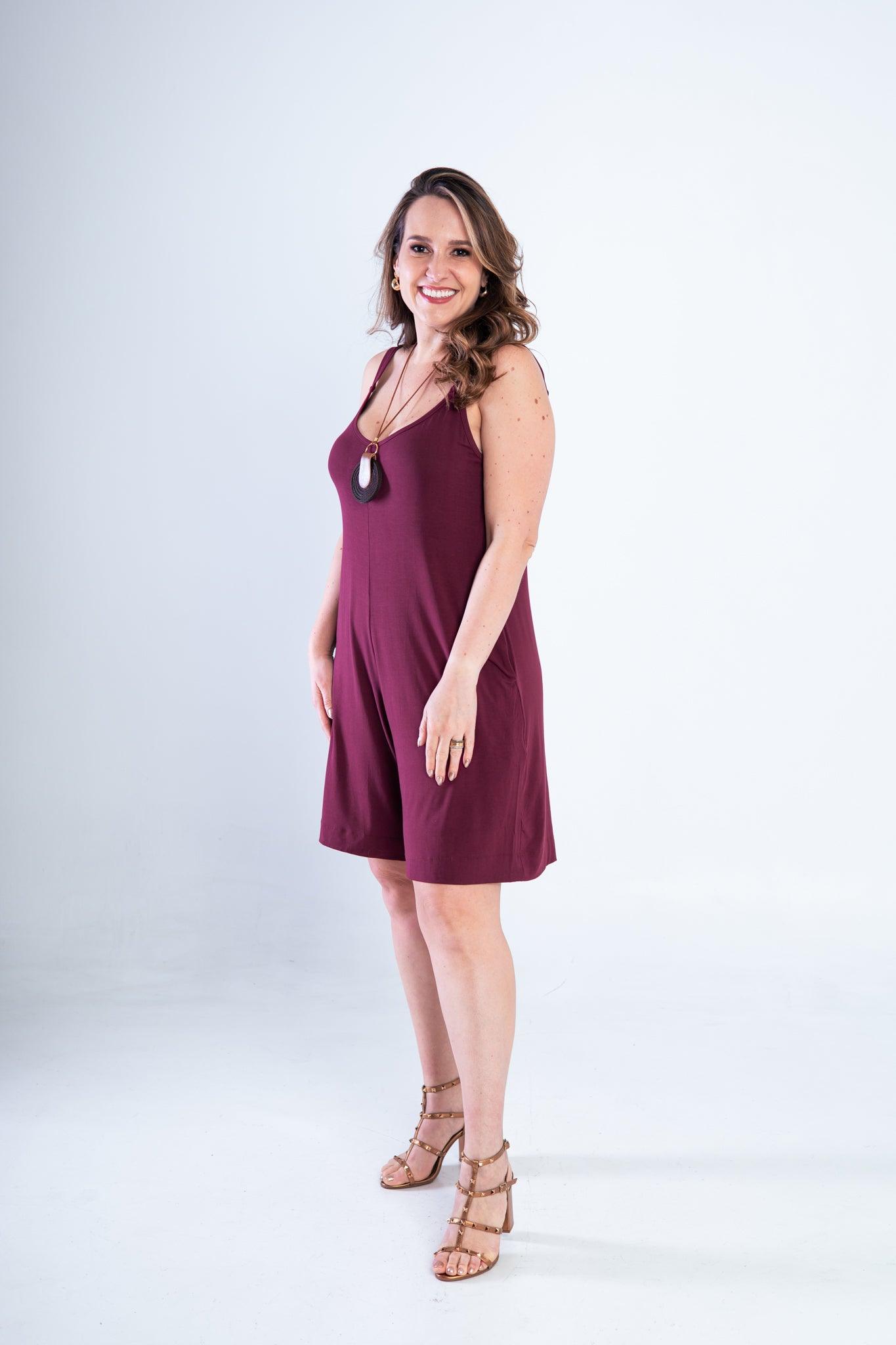 Macaquinho Kate - Midi Alça Larga - Bazar Online