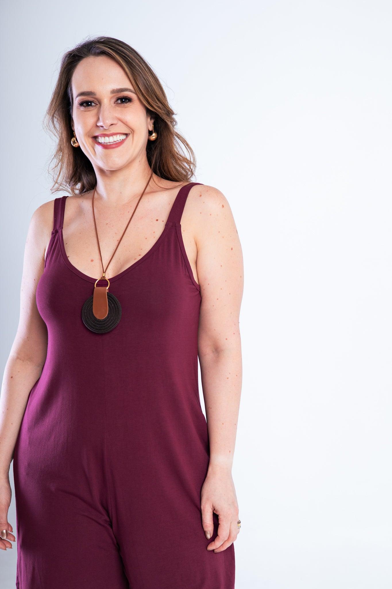 Macaquinho Kate - Midi Alça Larga - Bazar Online