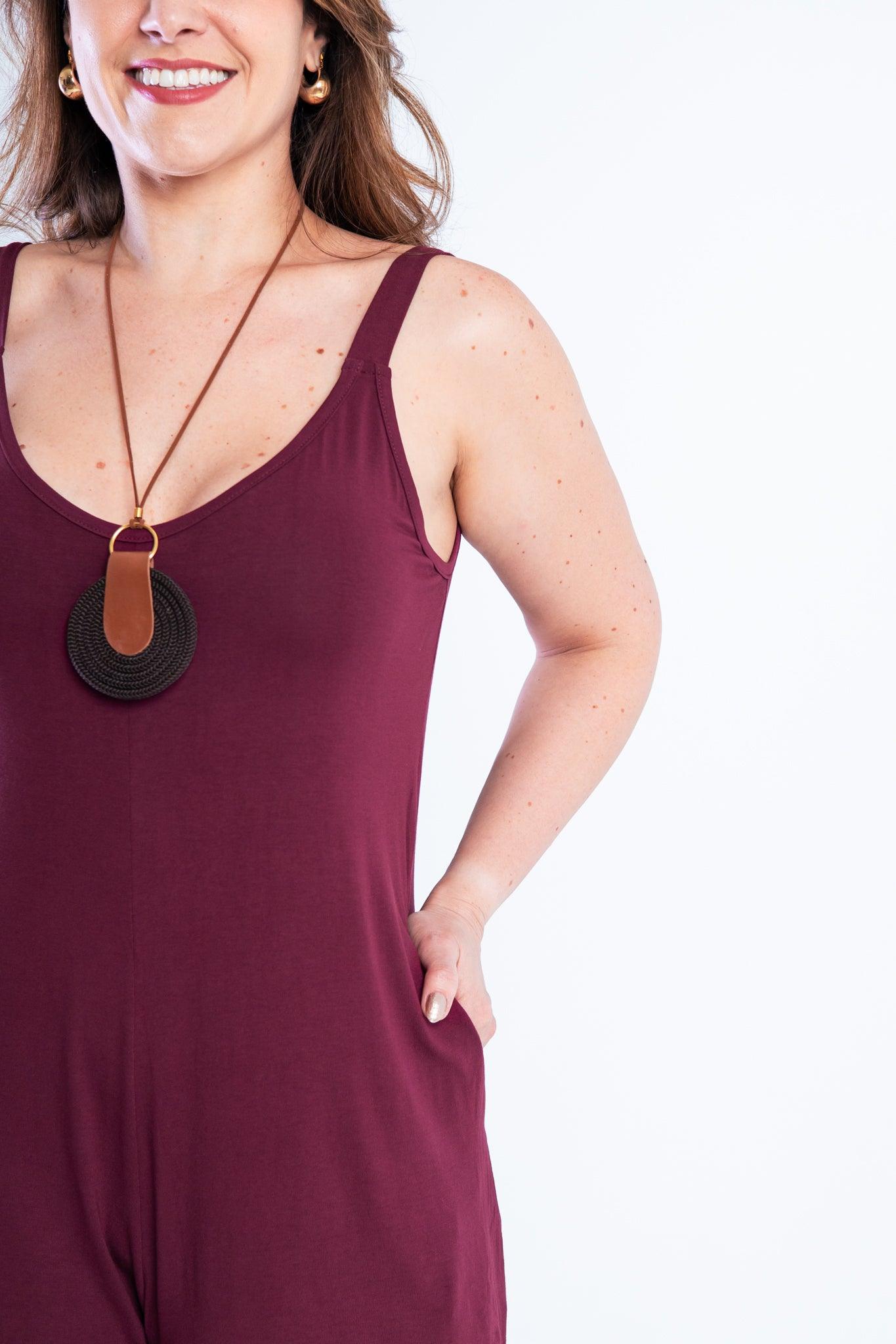 Macaquinho Kate - Midi Alça Larga - Bazar Online