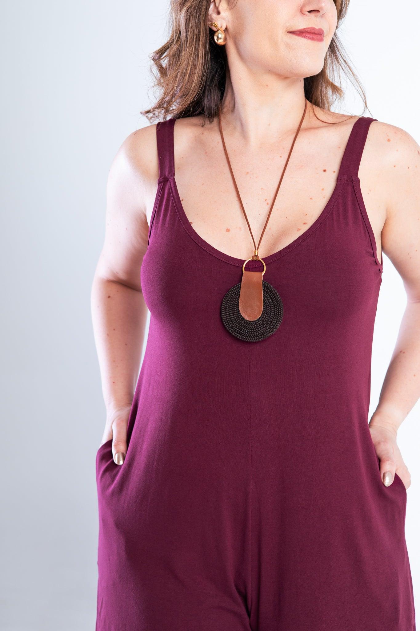 Macaquinho Kate - Midi Alça Larga - Bazar Online