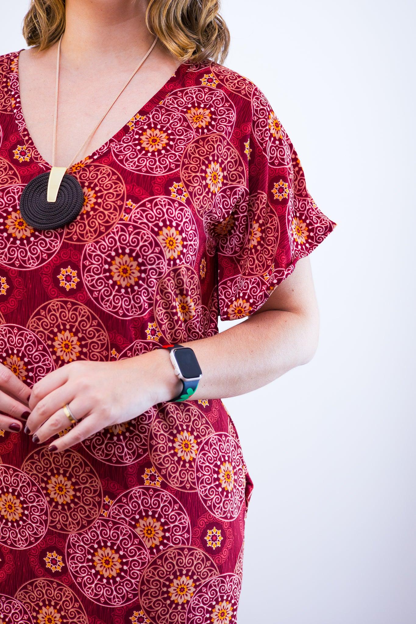 Vestido Helena - Malha Confort Manga Morcego - Bazar Online