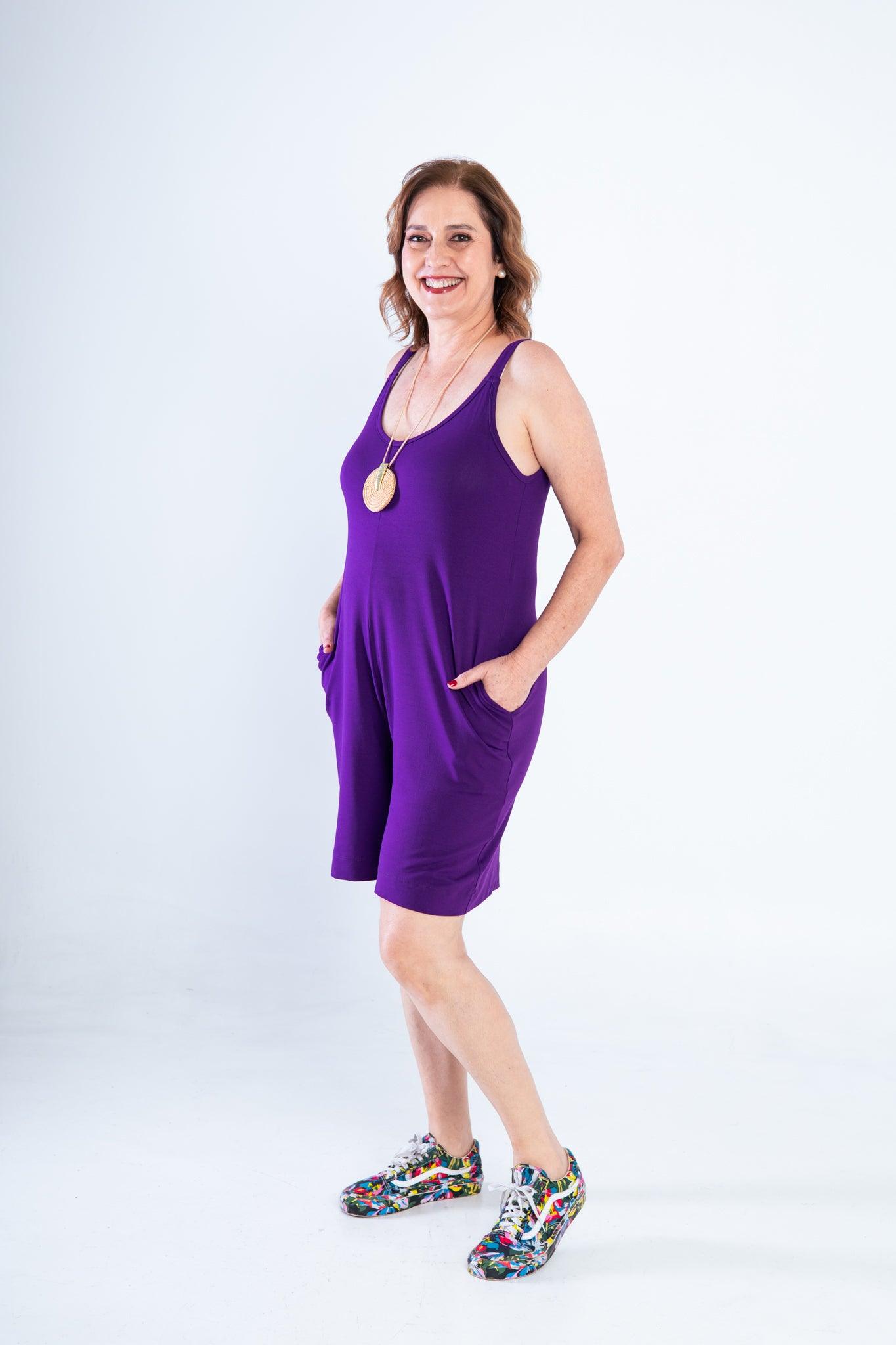 Macaquinho Kate - Midi Alça Larga - Bazar Online