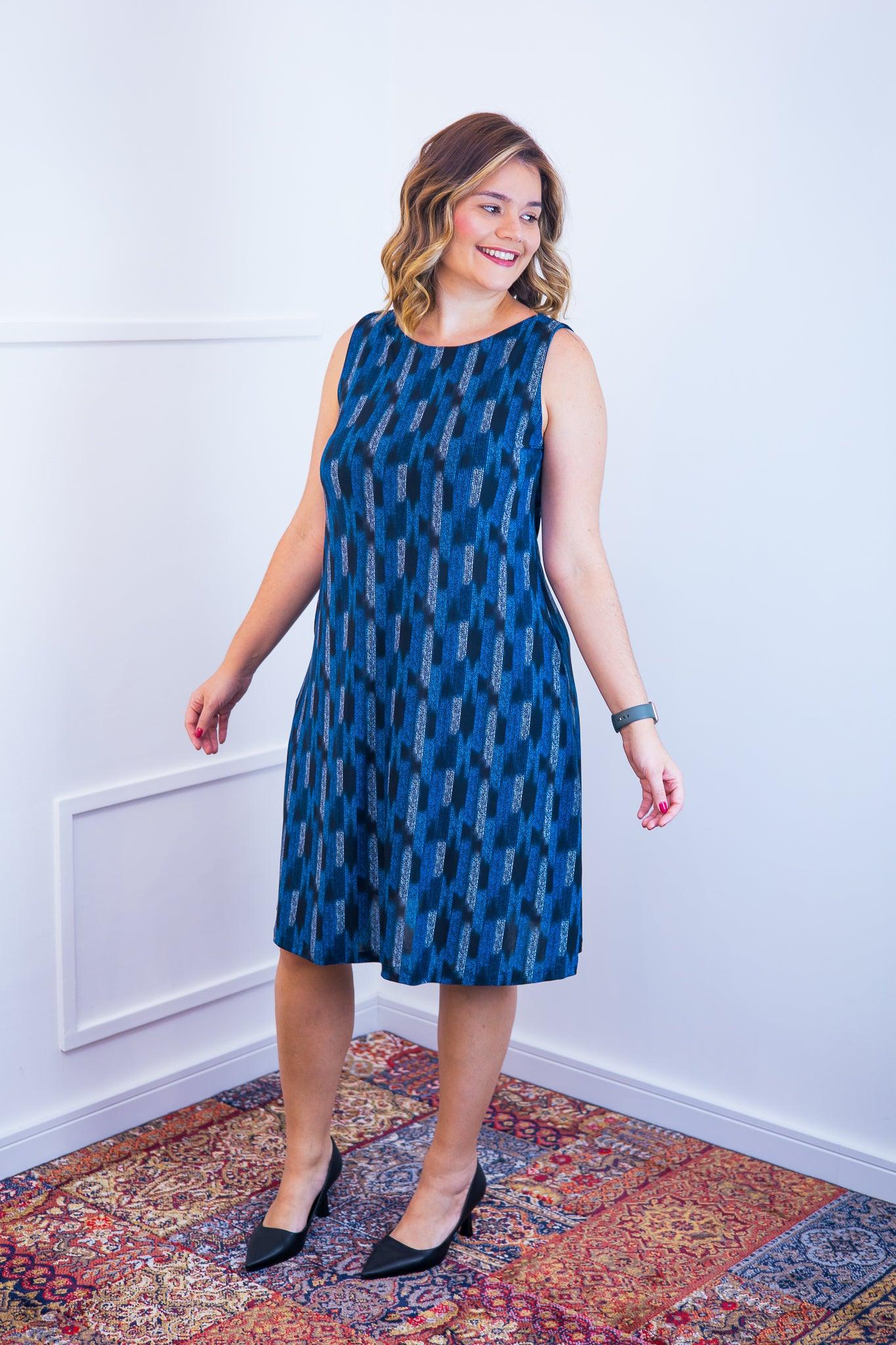 Vestido Sofia - Malha Confort Regata Midi - Bazar Online