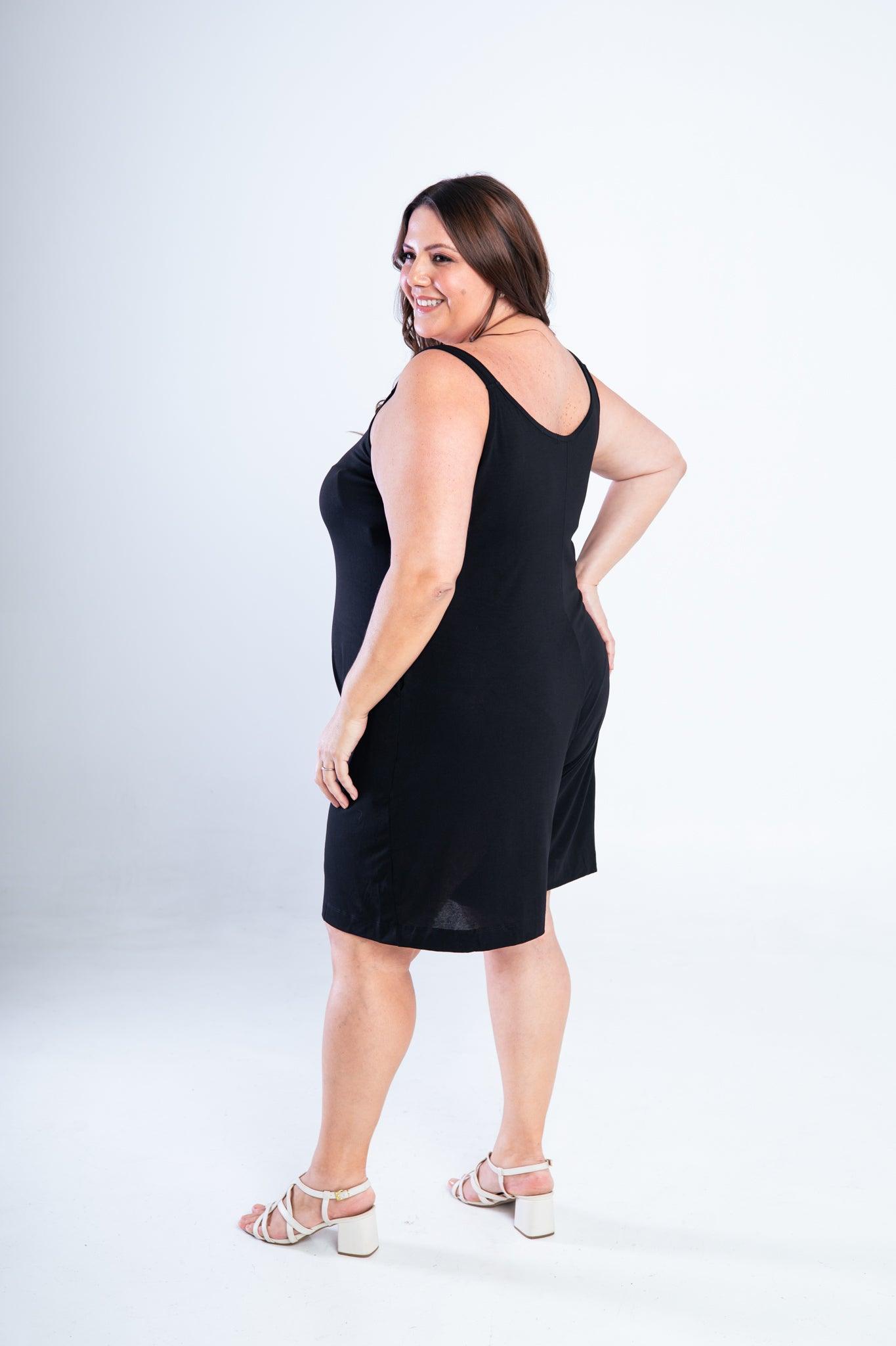 Macaquinho Kate - Midi Alça Larga - Bazar Online