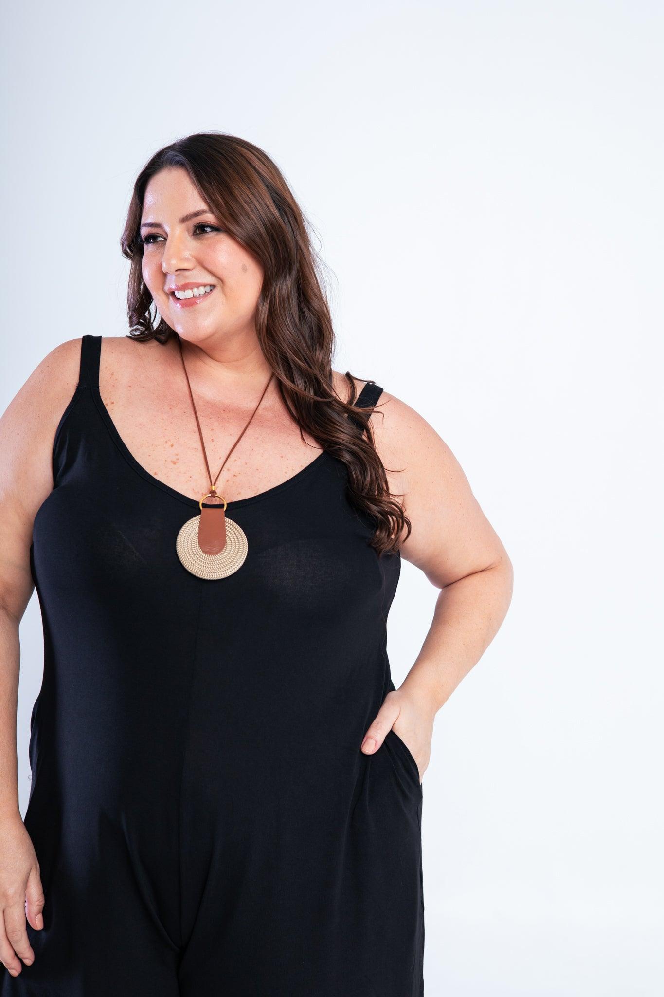 Macaquinho Kate - Midi Alça Larga - Bazar Online