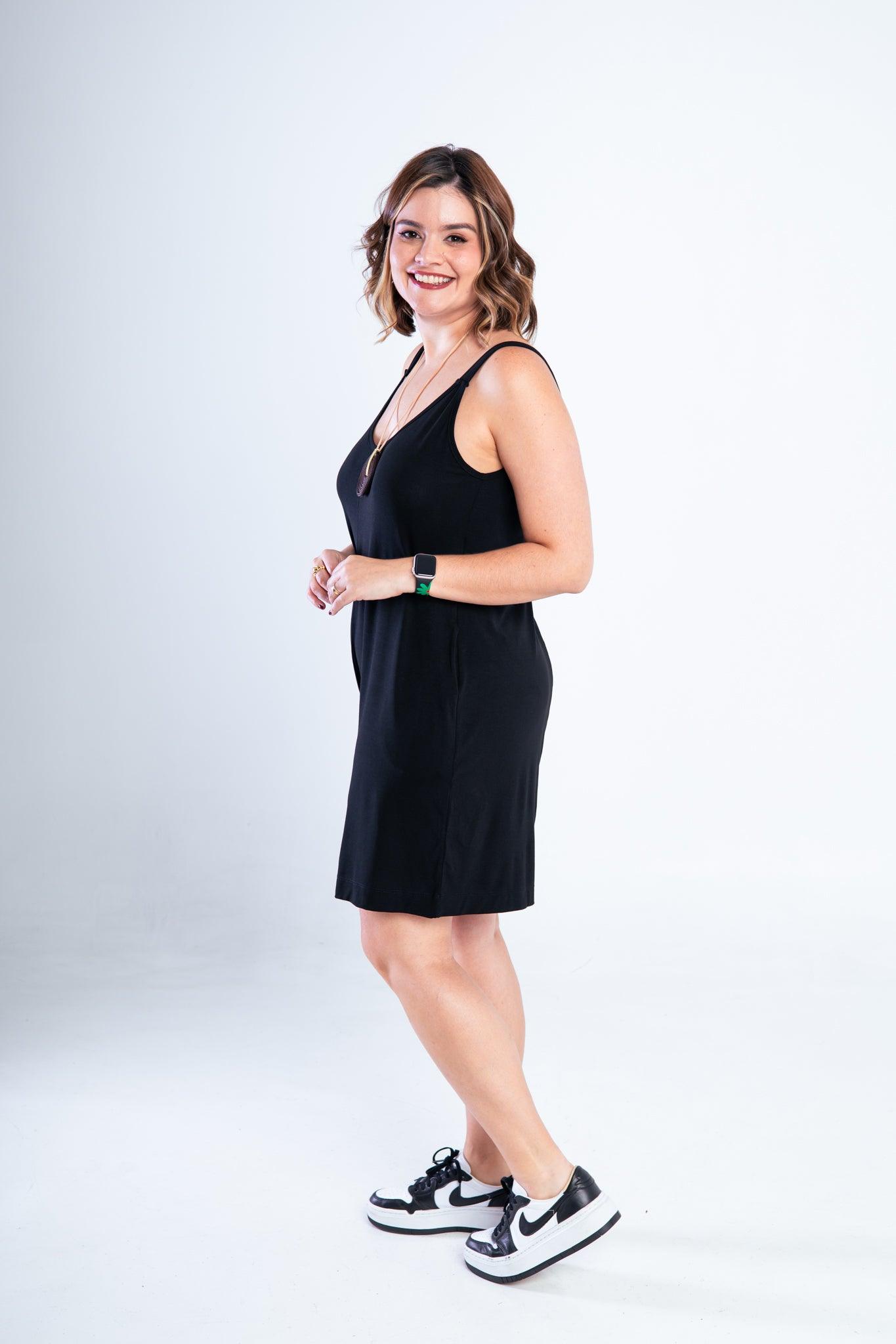 Macaquinho Kate - Midi Alça Larga - Bazar Online